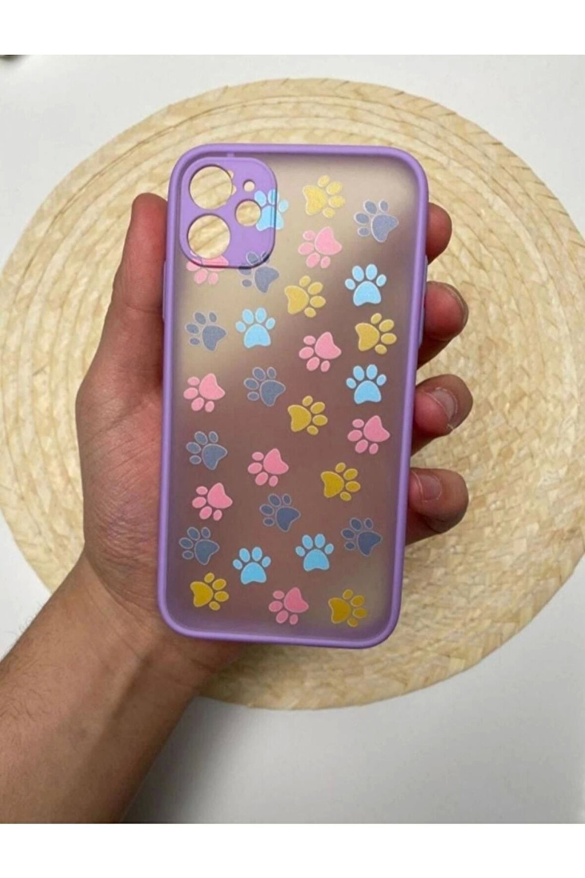 Iphone 11 Kedi Patisi Tasarım Tuşları Renkli Hux Kılıf