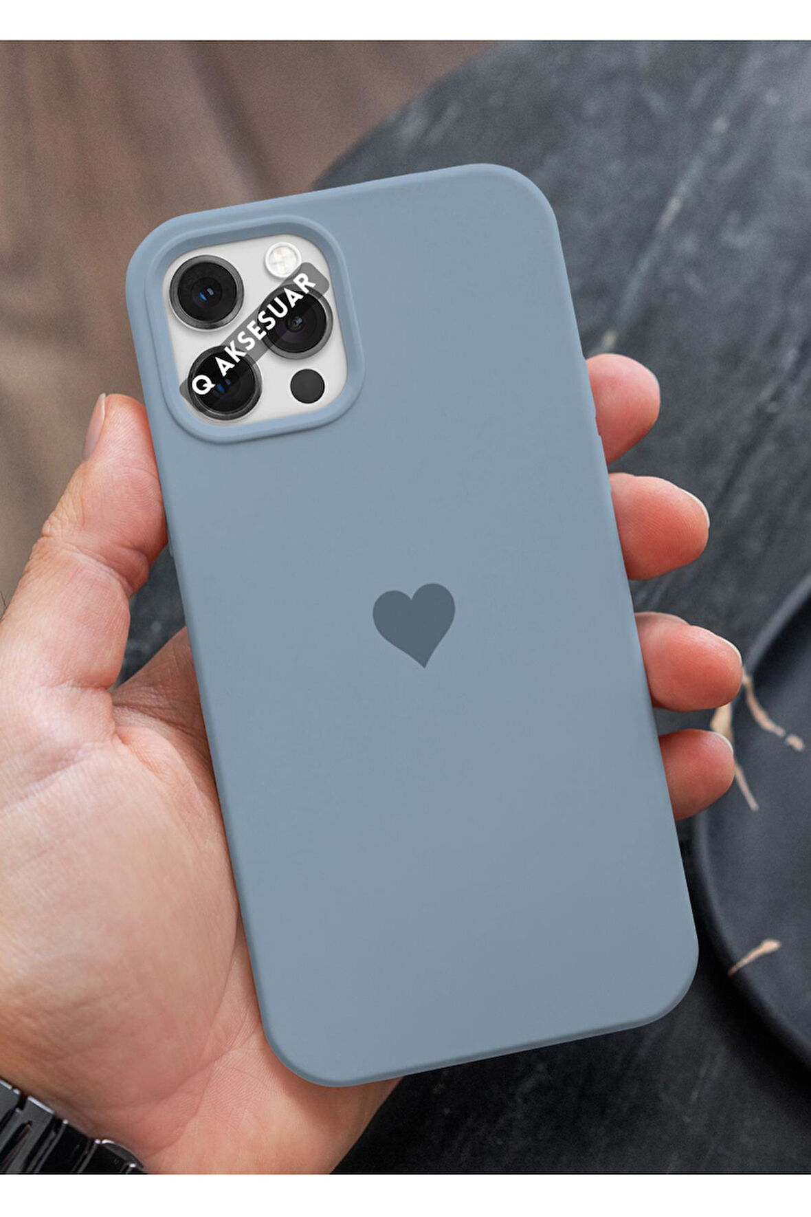 İphone 11 Pro Uyumlu Mini Kalp Serisi Basicı Premium Telefon Kılıfı