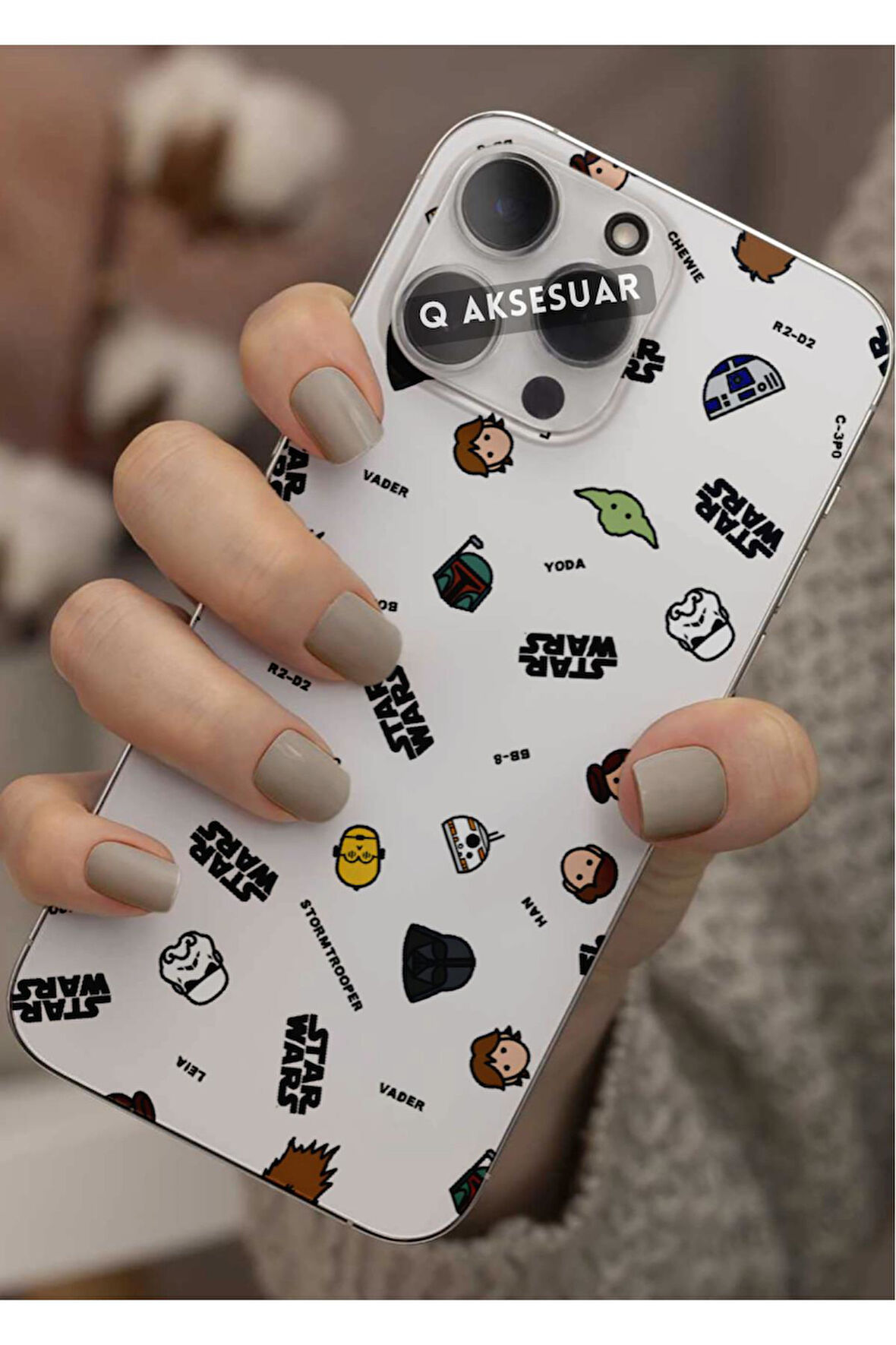 İphone 11 Pro Max Uyumlu Star Tasarımlı Şeffaf Telefon Kılıfı Kapak Case