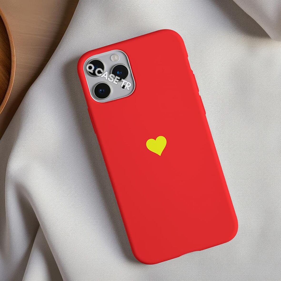 İphone 12 Mini Uyumlu Kalp Logolu Telefon Kılıfı