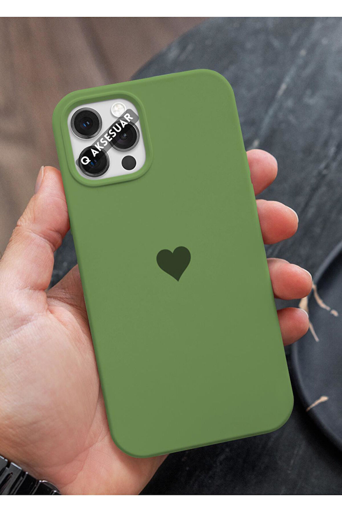 İphone 13 Pro Max Uyumlu Mini Kalp Serisi Basic Premium Telefon Kılıfı