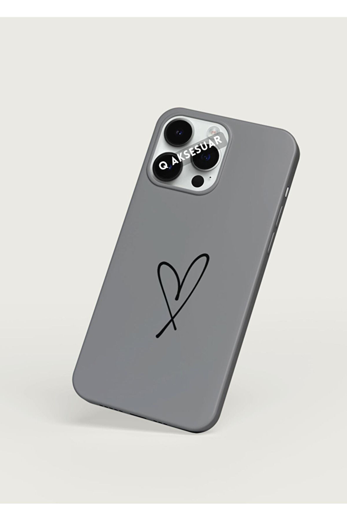 İphone 15 Plus Uyumlu Kalpli Basic Premium Telefon Kılıfı