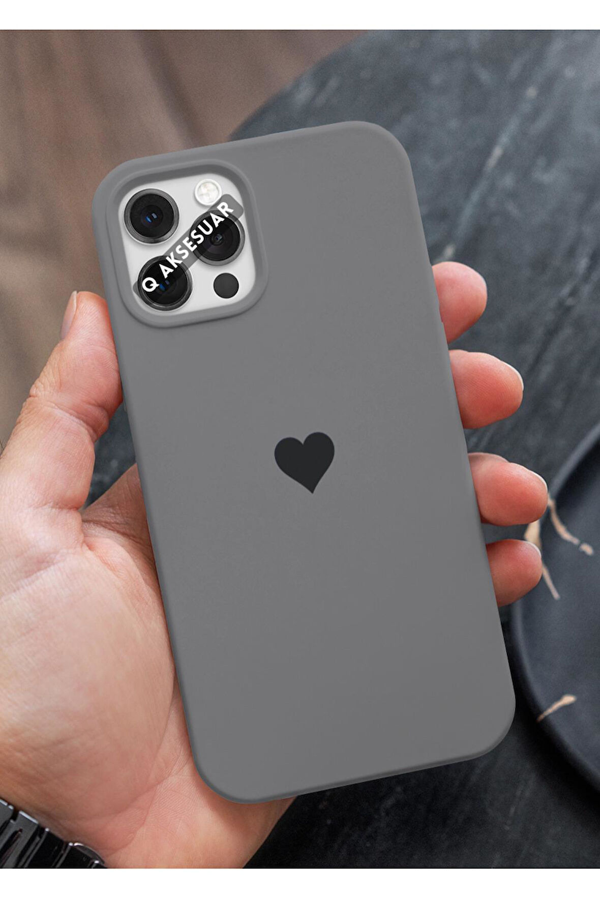 İphone 16 Pro Max Uyumlu Mini Kalp Serisi Basic Premium Telefon Kılıfı