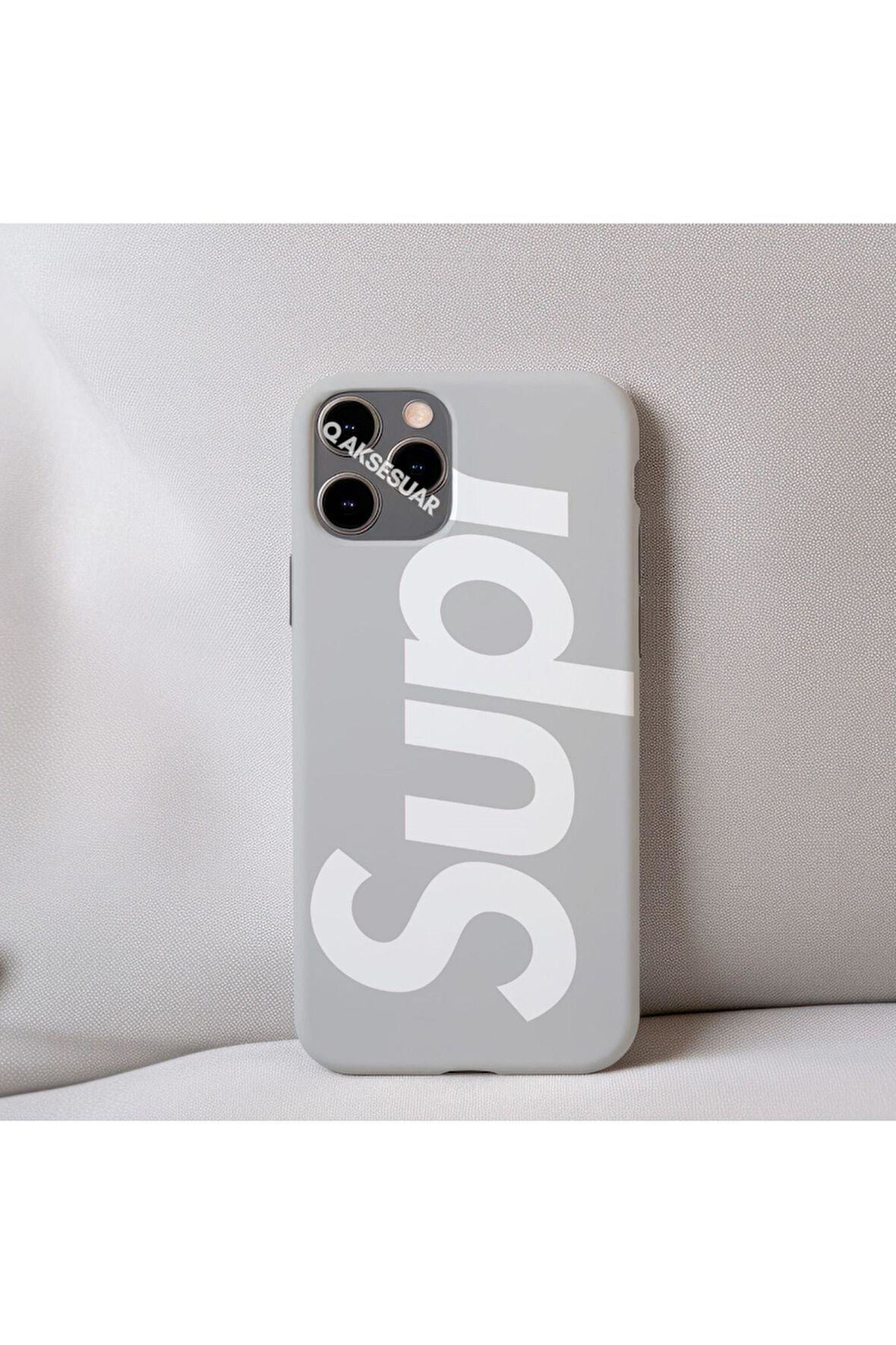 İphone 17 Air Uyumlu İçi Kadife Desenli Telefon Kılıfı