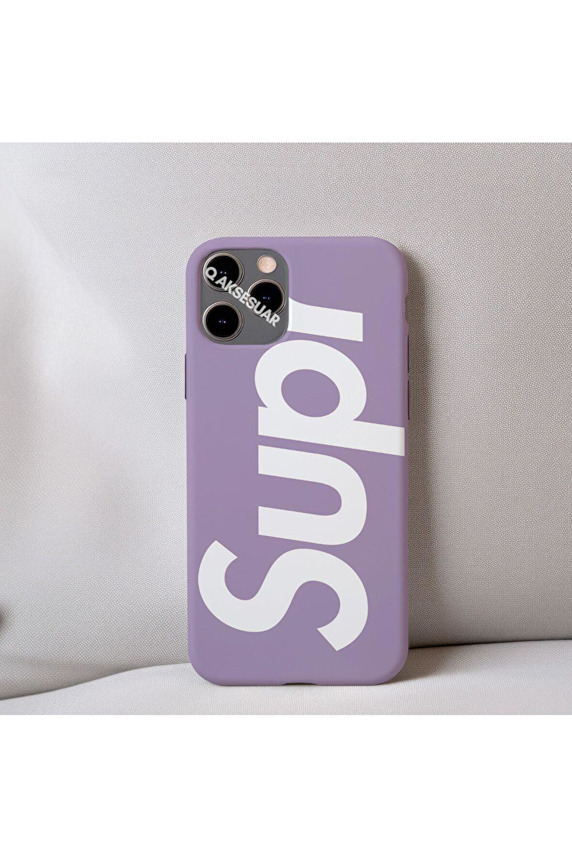 İphone 17 Air Uyumlu İçi Kadife Desenli Telefon Kılıfı