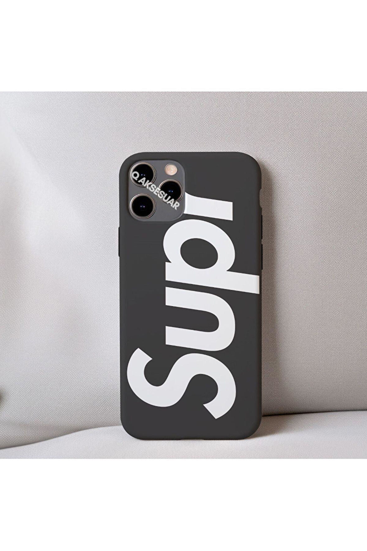 İphone 17 Pro Uyumlu İçi Kadife Desenli Telefon Kılıfı