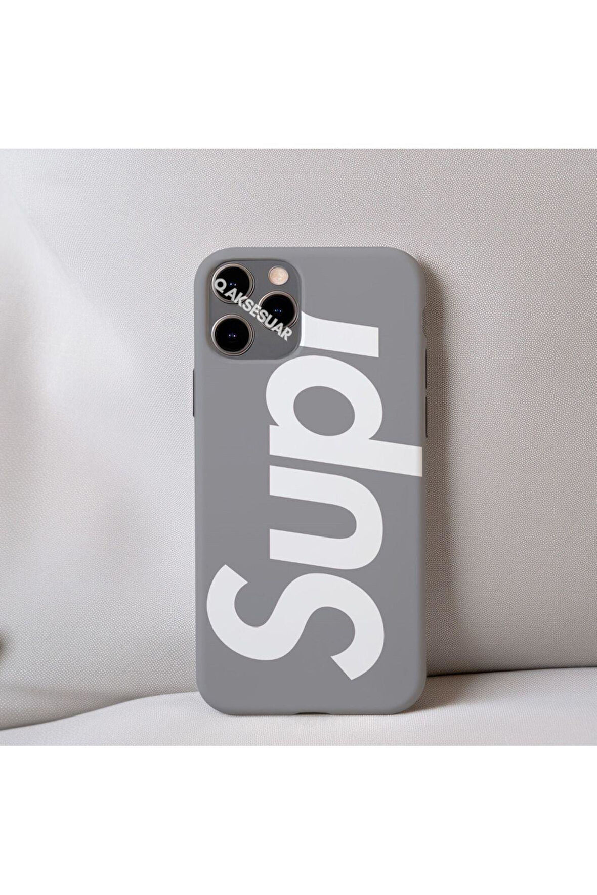 İphone 17 Pro Max Uyumlu İçi Kadife Desenli Telefon Kılıfı