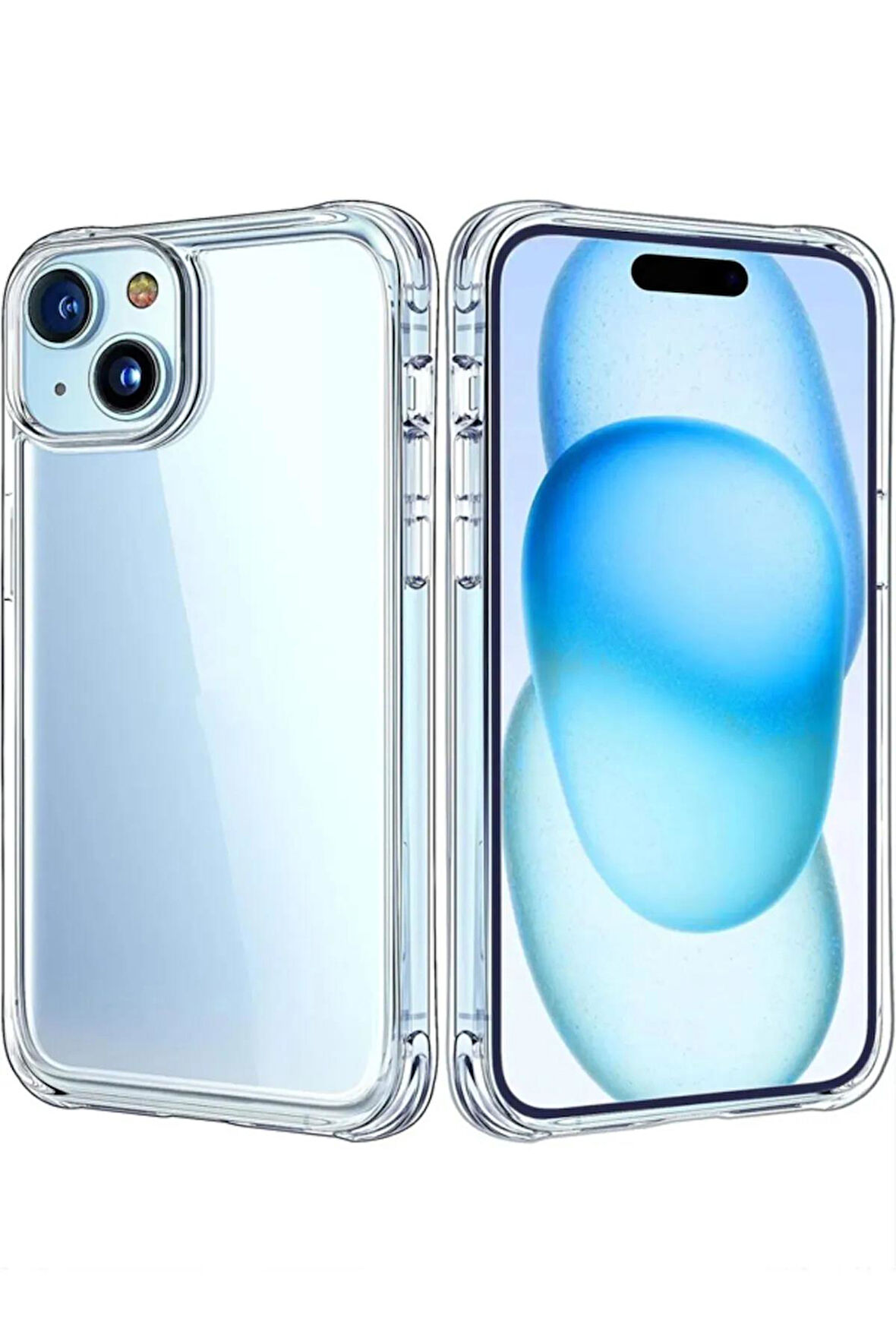 İphone 17 Pro Uyumlu Silikon Renksiz Şeffaf Telefon Kılıfı