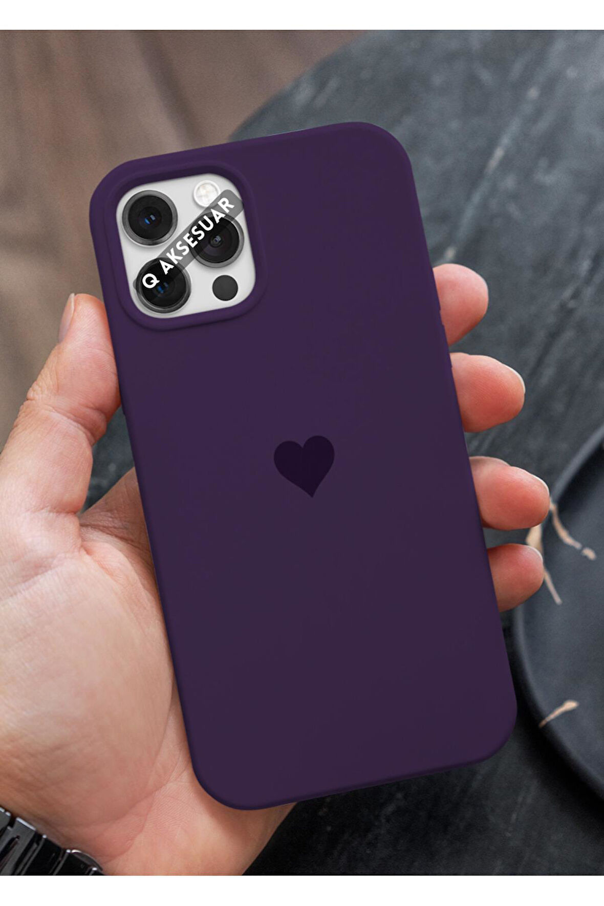 İphone 7 Uyumlu Mini Kalp Serisi Basic Premium Telefon Kılıfı