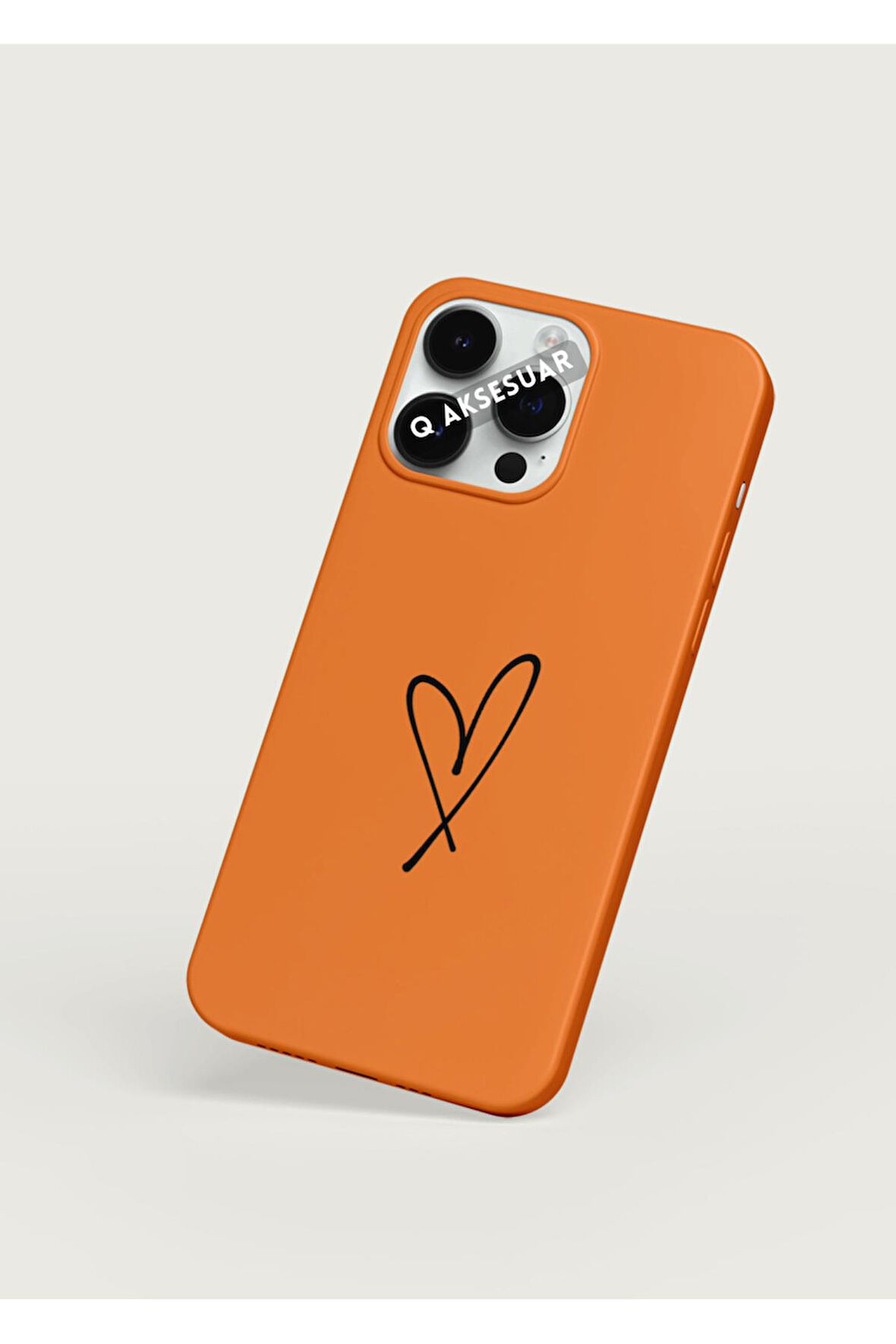 İphone XS Uyumlu Kalpli Basic Premium Telefon Kılıfı