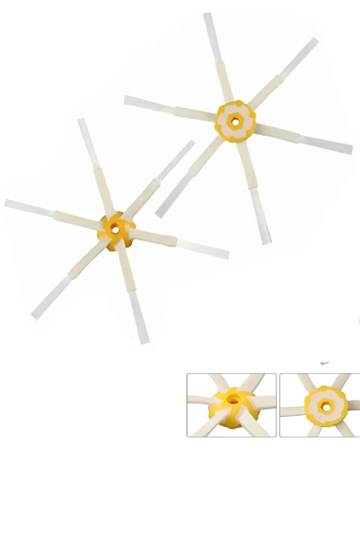 Roomba 600 800 900 serilerine uyumlu 6 kollu yan fırça 2 adet