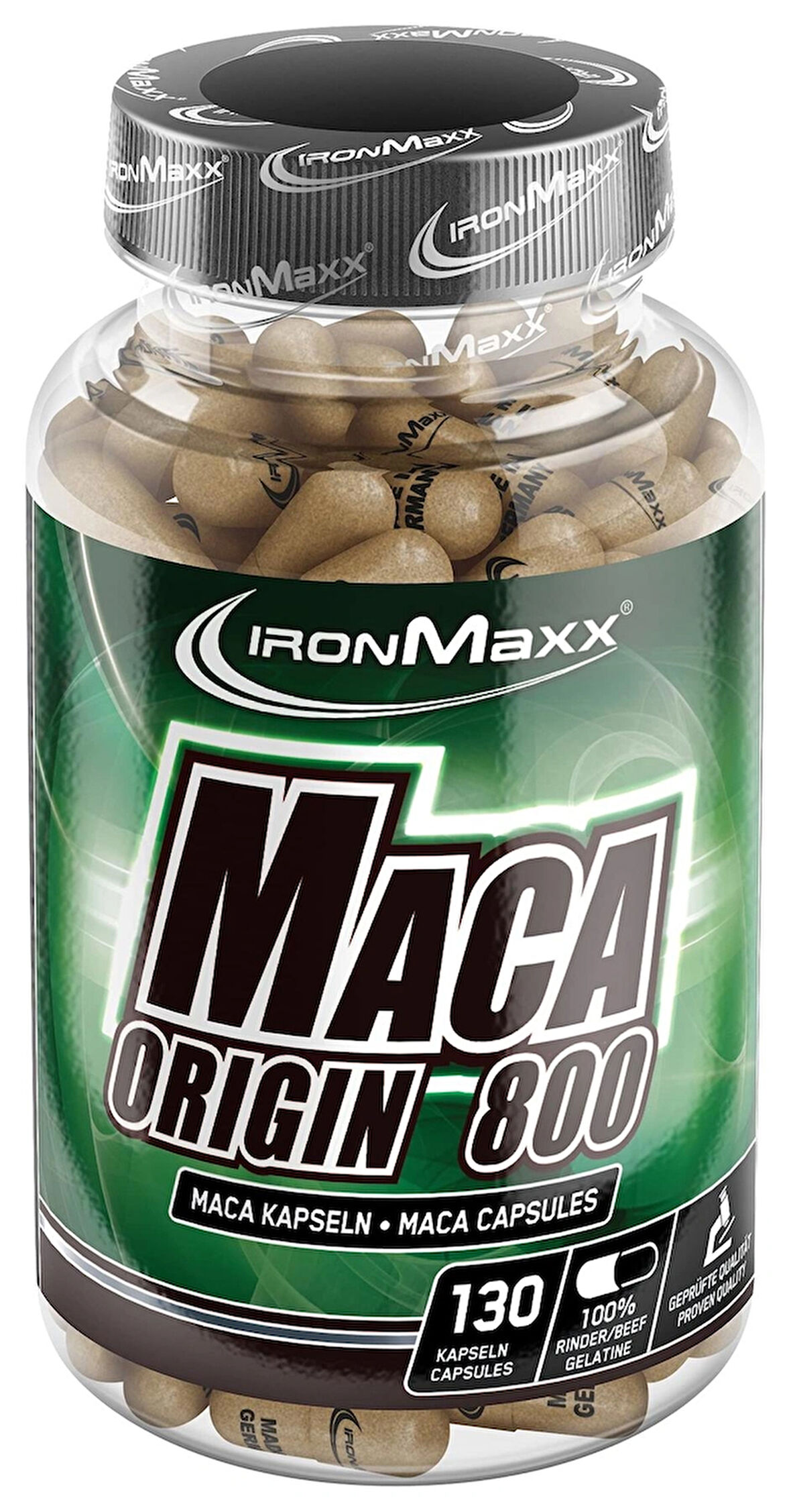 Ironmaxx 910mg Maca (MATCHA) Origin 800 Mg Capsules 130 Caps