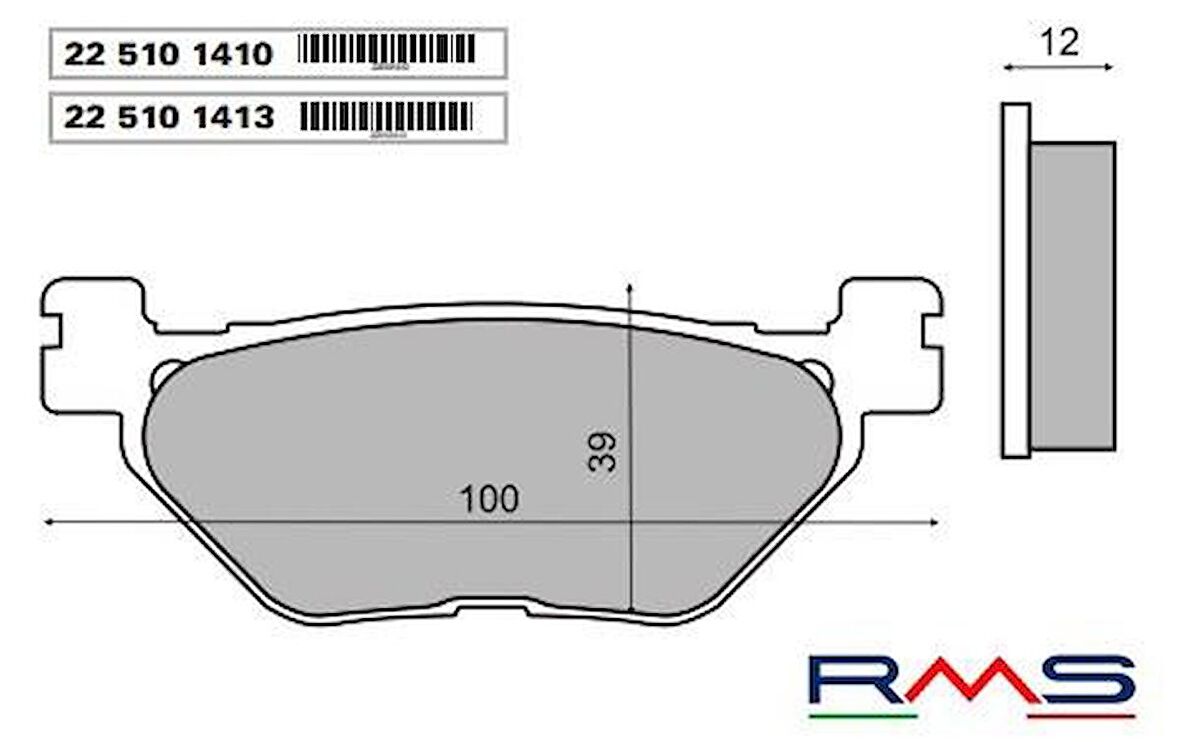 RMS 1410 Organik Fren Balatası