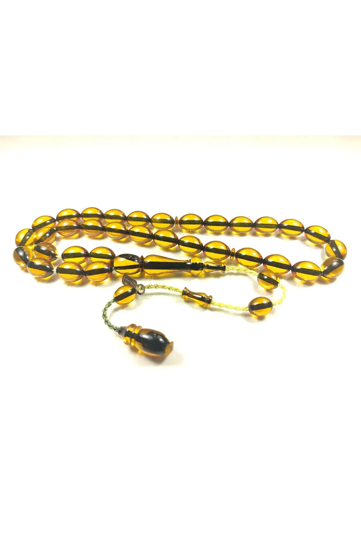 Ahmet Emin Usta Eseri 3 kat Cilalı İp Yolları Eskitme Yapılmış Sıkma Kehribar Sertifikalı 6135