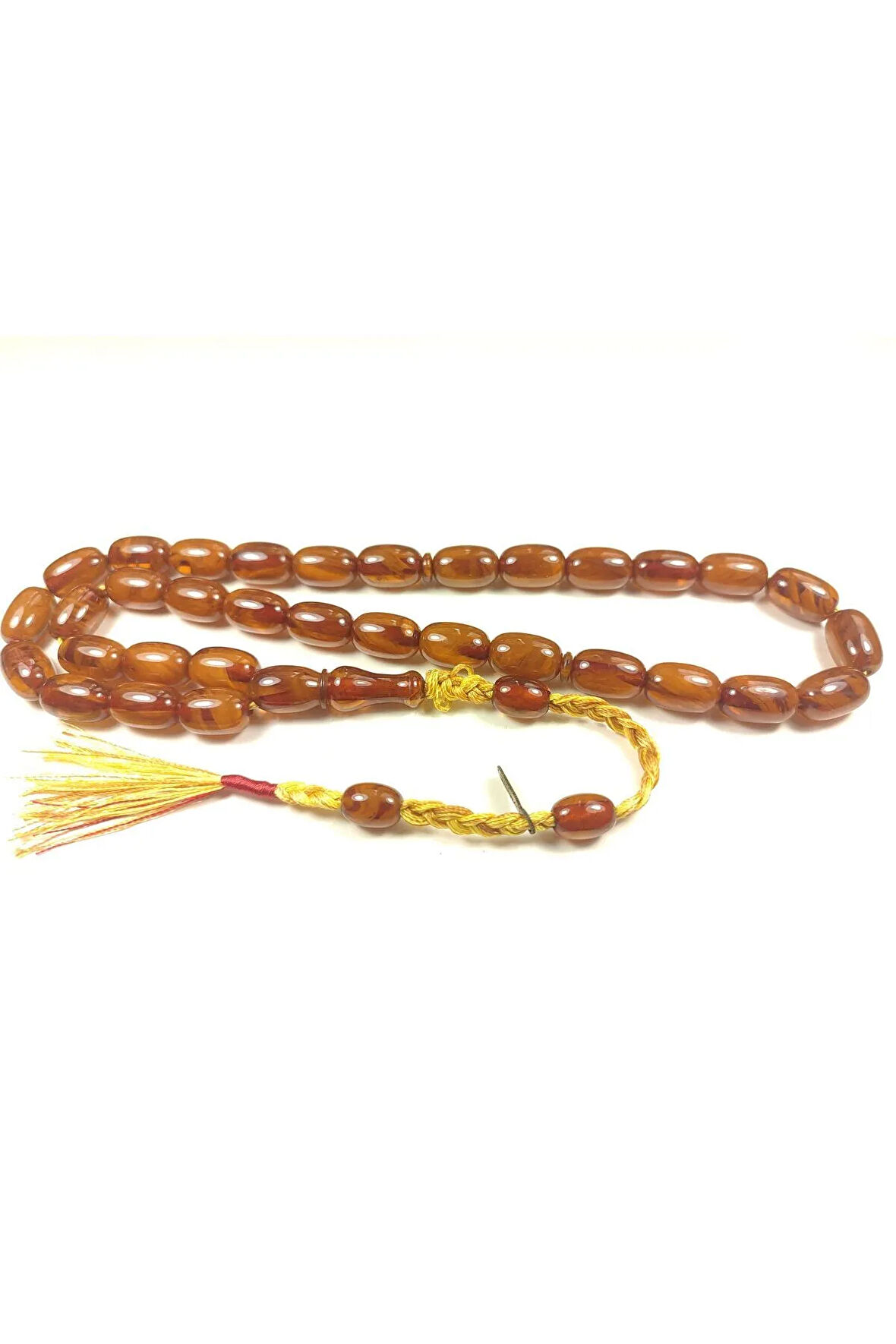 Ahmet Emin Usta Eski Usul 12 Kat İpe Dizili Objeden Katalin Tesbih Sertifikalı 6130