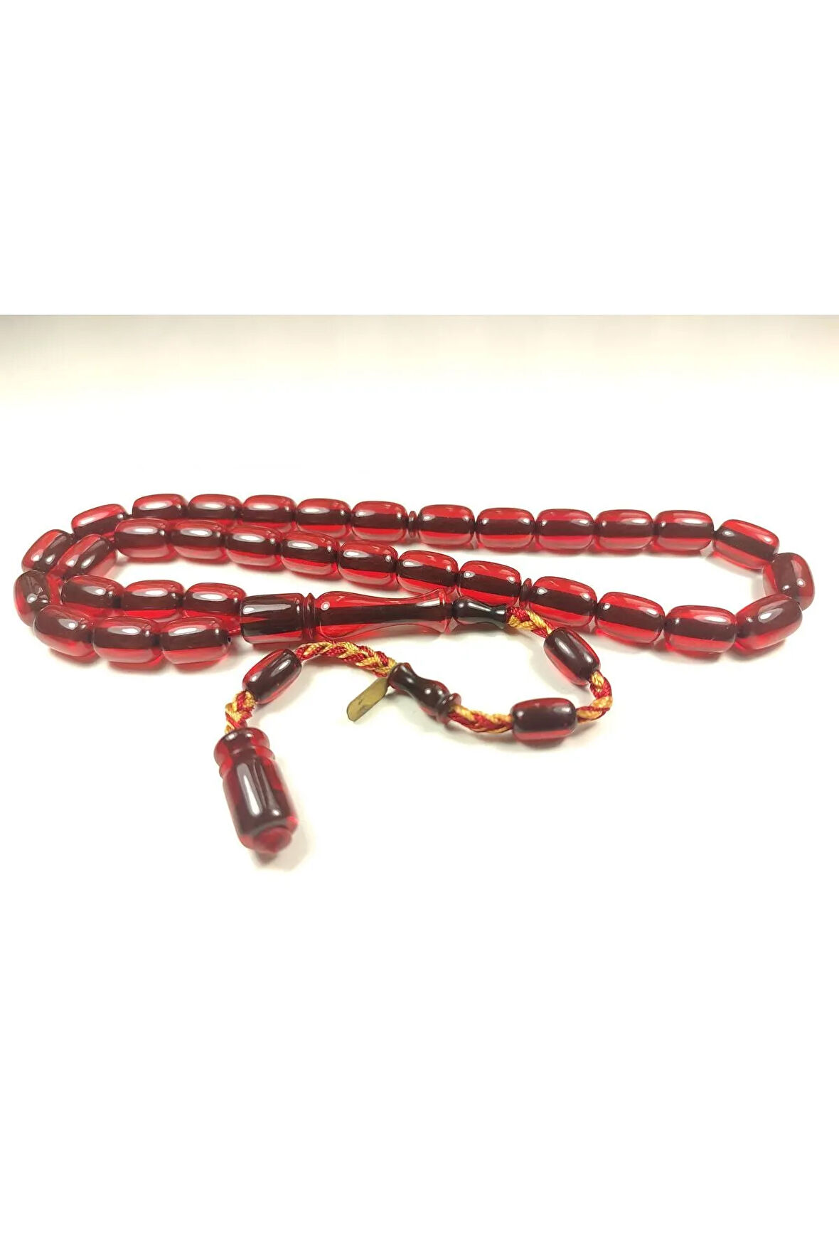 Ahmet Emin Usta Eski Usul 12 Kat İpe Dizili Objeden Katalin Tesbih Sertifikalı 6129