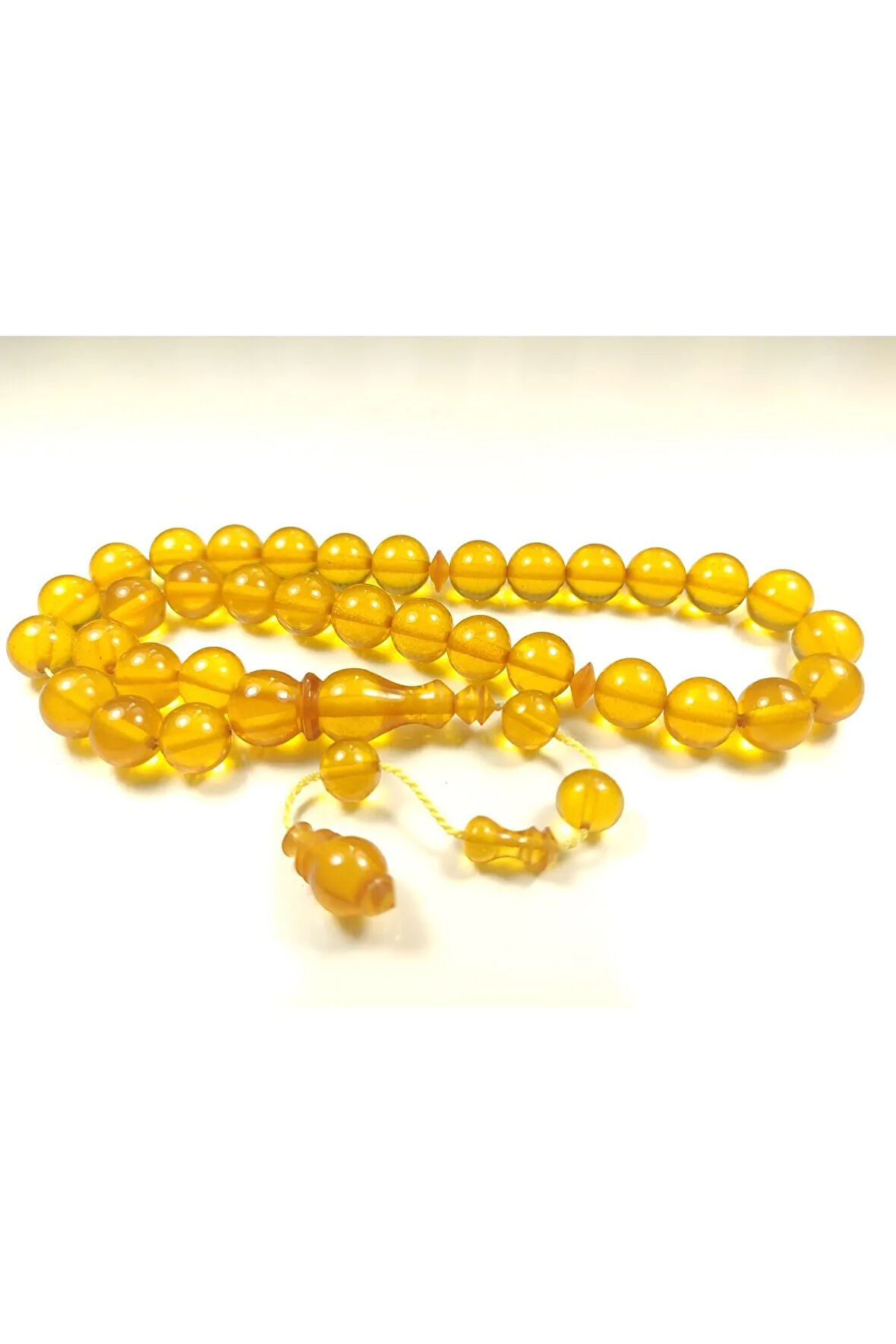 Darabacı Abdullah Usta Eseri 3 Kat Cilalı Yansımalı Alman Zar Kehribar Tesbih Sertifikalı 6108