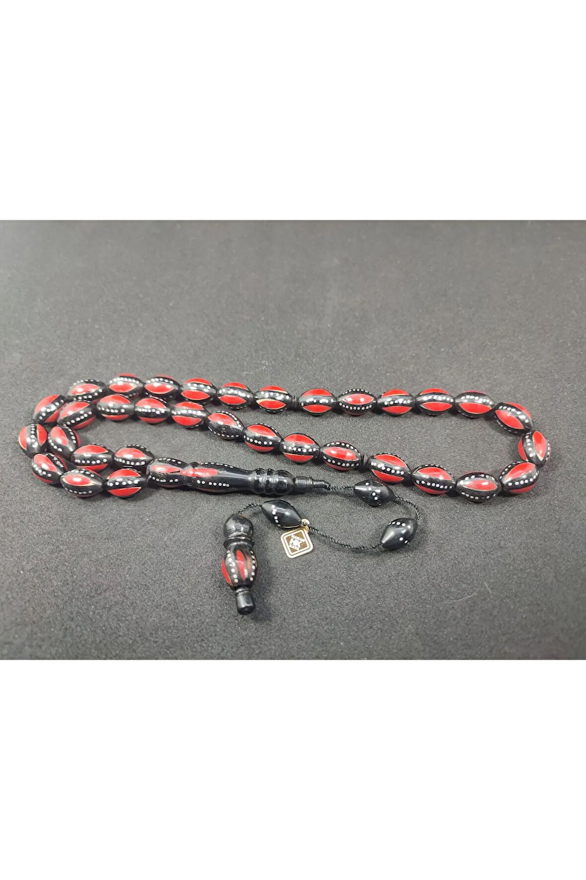 Hakan Kaya Usta Eseri 4'lü Gümüş Yarma Gümüş Çakımlı Mineli Inci Siyahı Kuka Sertifikalı 8076