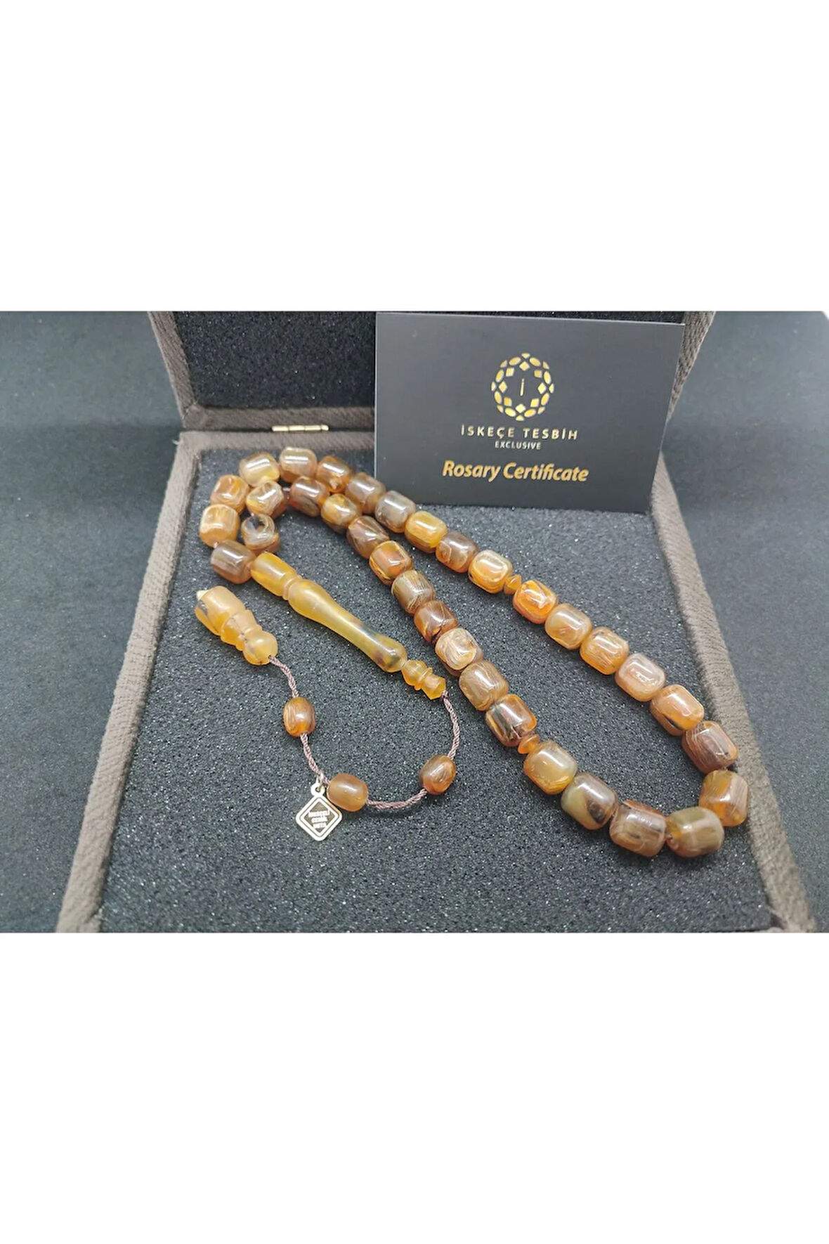 VIP Kutulu 37.98 Gr.iskeçeli Cemil Usta Eseri Imzalı Nadir Tür Gergedan Boynuzu Sertifikalı 8276