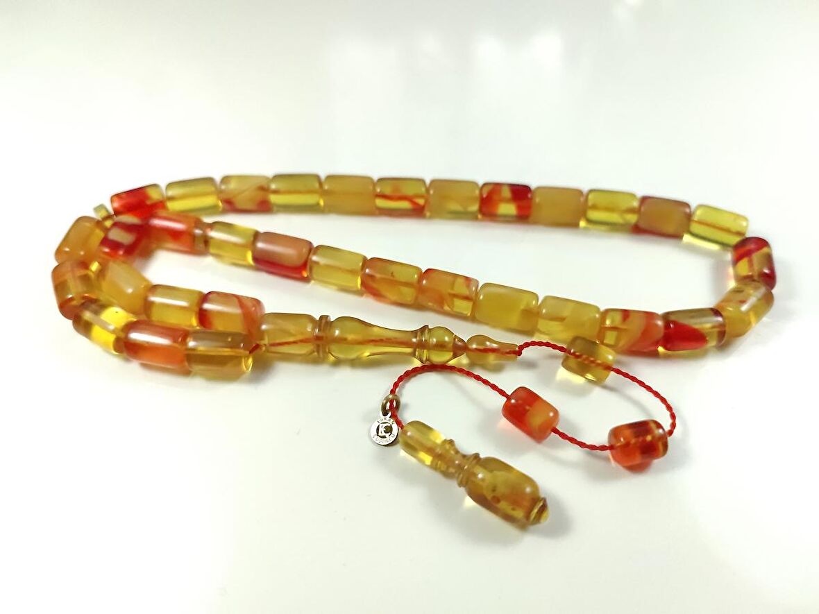 Erkan Çubukçu Usta İşi İmzalı Mühürlü Ok Gibi Bir Sıkma Kehribar