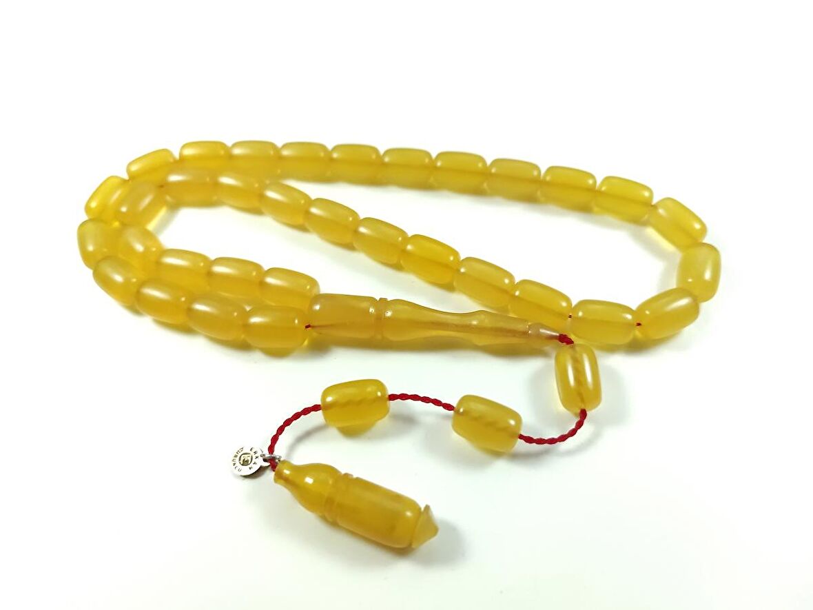 Erkan Çubukçu Usta İşi İmzalı Mühürlü Rengin Zirvesi Bir Sıkma Kehribar