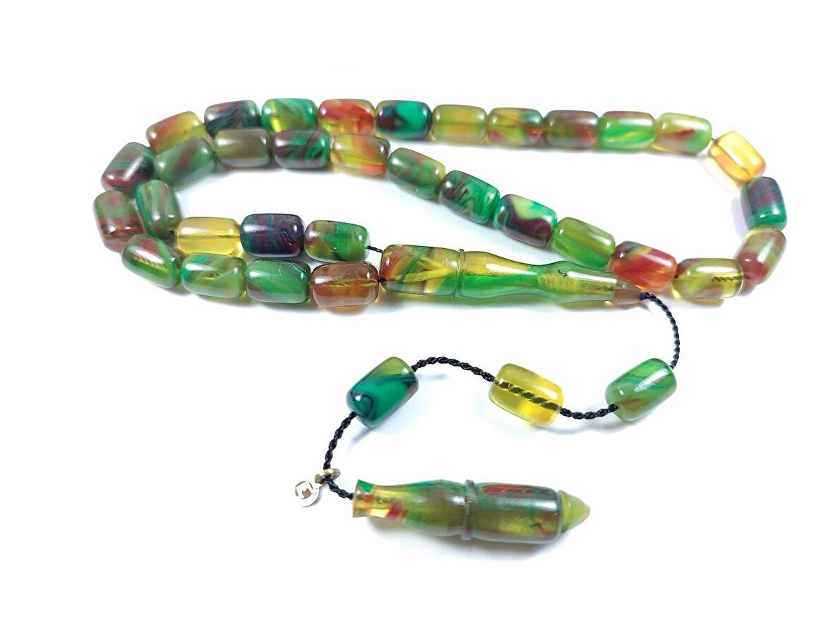 Erkan Çubukçu Usta İşi İmzalı Mühürlü Rengin Zirvesi Bir Sıkma Kehribar