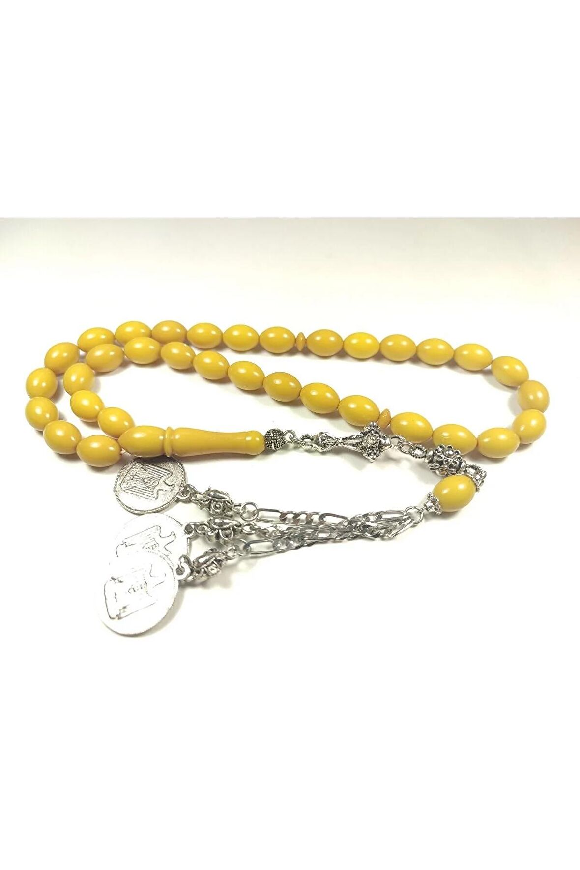 Gümüş Kaplama Kondüsyon Harikası Sıkma Kehribar Sertifikalı 4154