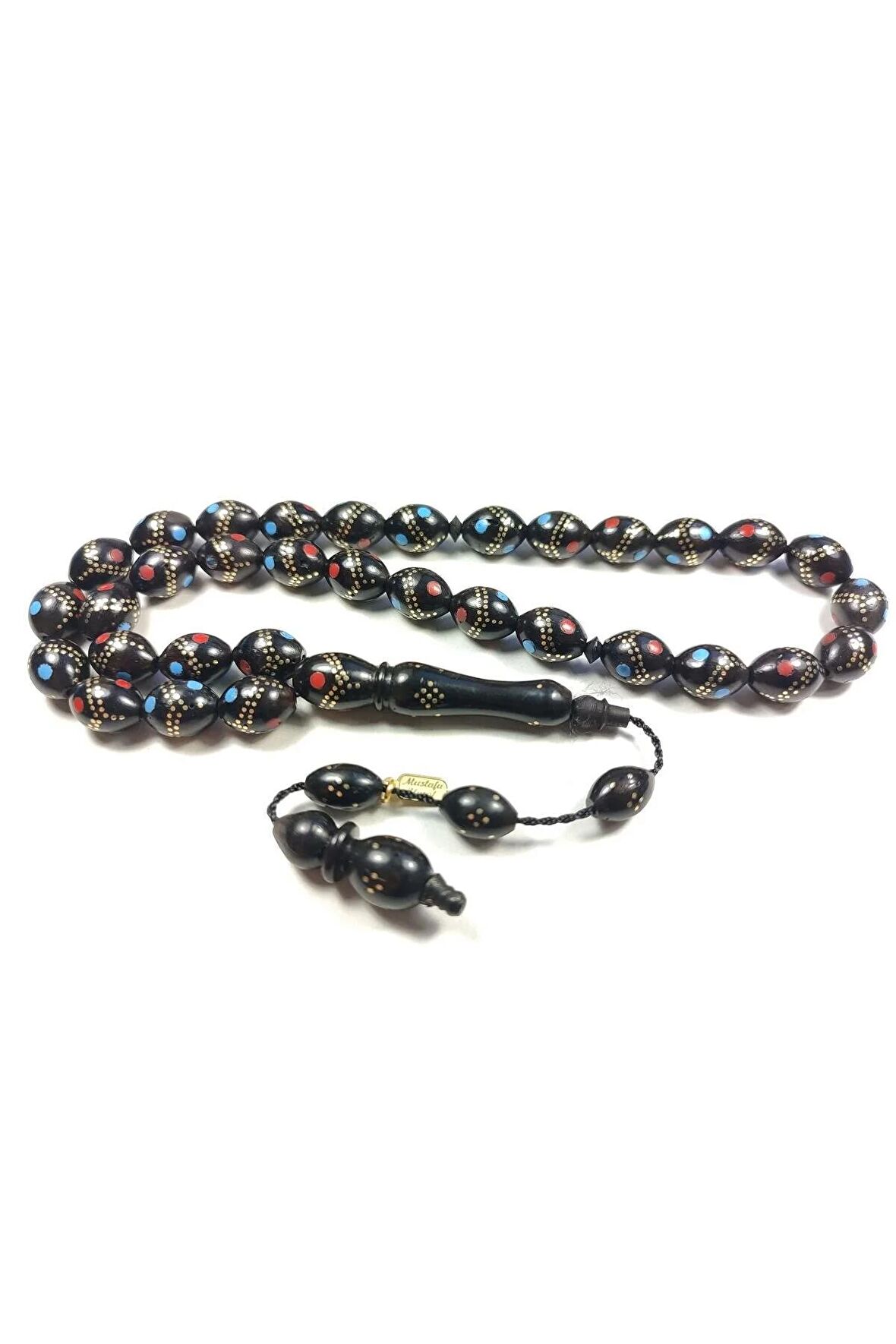 Mustafa Uysal Usta Eseri Gümüş Çakım Mineli İnci Siyahı Kuka Sertifikalı 4548