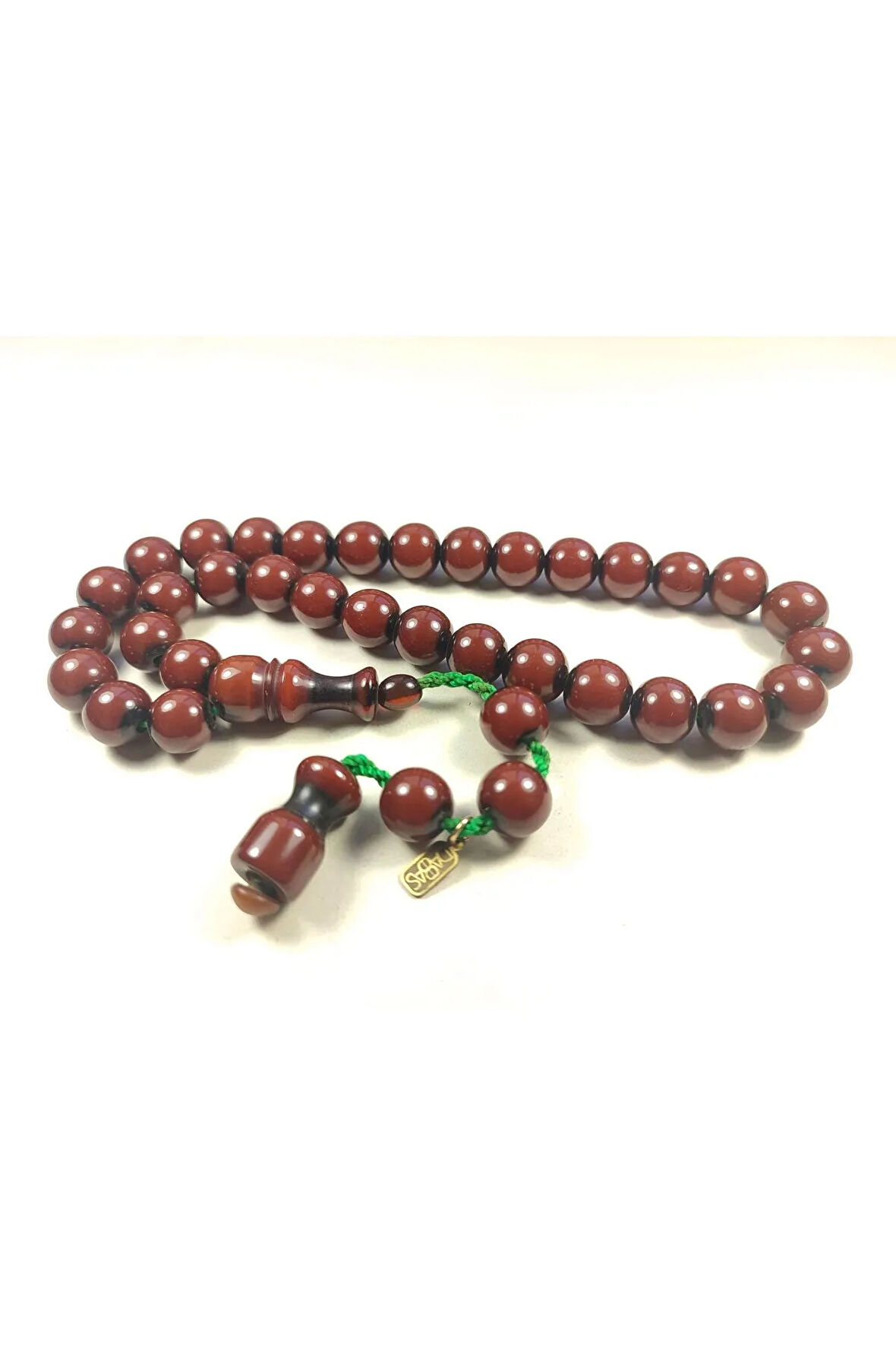 Muhammed Dabbas Usta Eseri İmzalı Antik Model Osmanlı Torunu Sıkma Kehribar Sertifikalı 5416