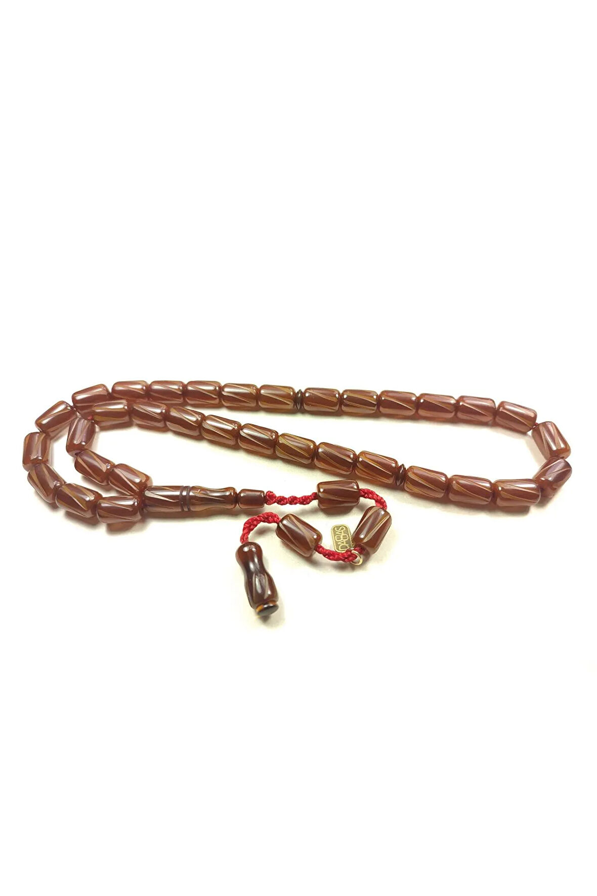 Muhammed Dabbas Usta Eseri İmzalı Kalem Oyma İşçilikli Sıkma Kehribar Sertifikalı 5563