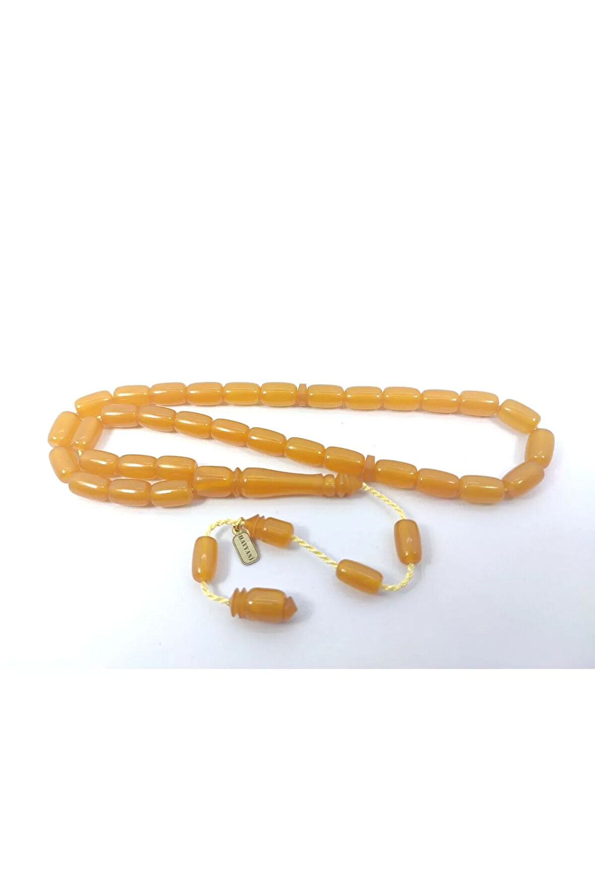 Hayyani Usta Eseri İmzalı 2 Kat Cilalı Rengin Zirvesi Sıkma Kehribar Sertifikalı 6391