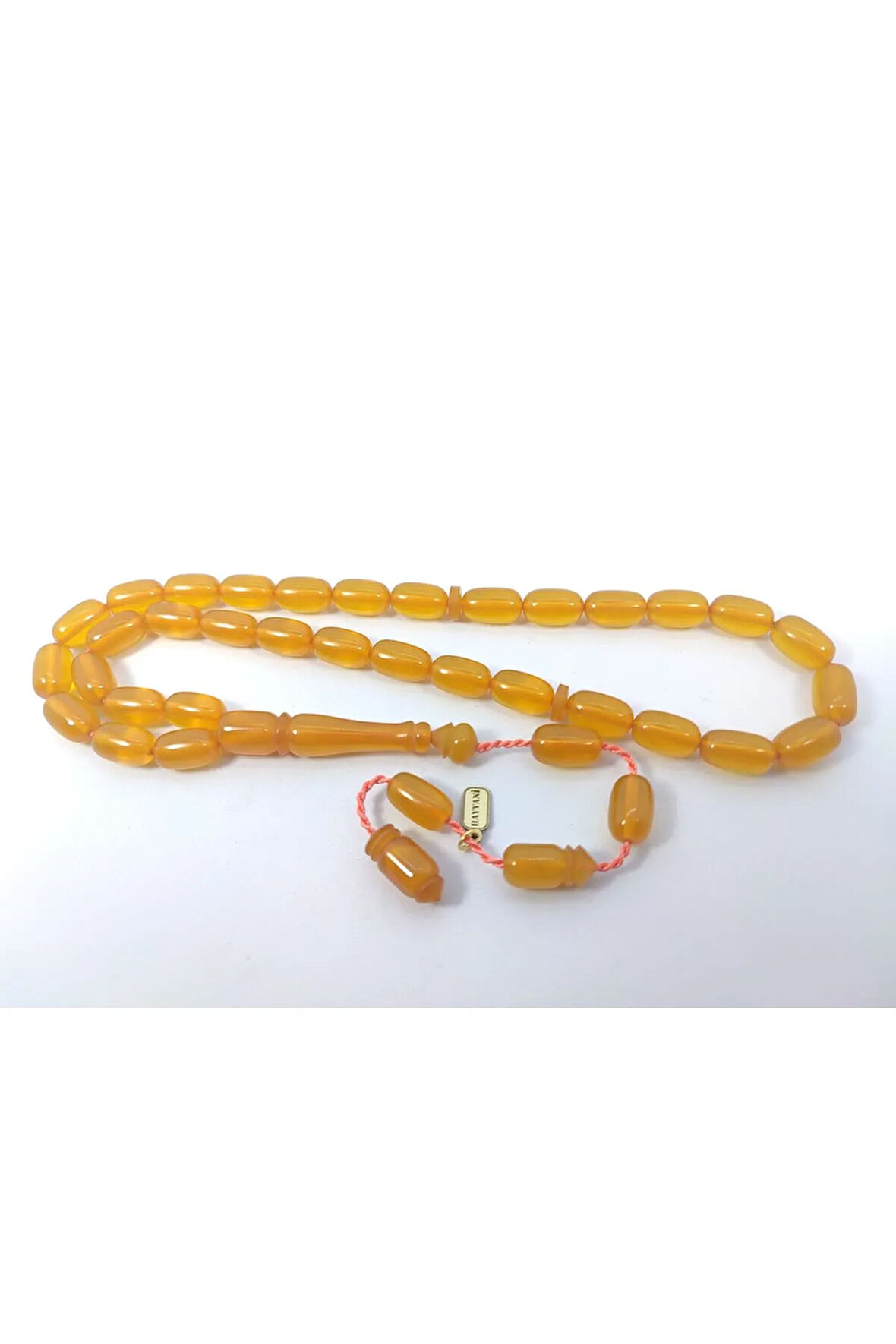 Hayyani Usta Eseri İmzalı 2 Kat Cilalı Rengin Zirvesi Sıkma Kehribar Sertifikalı 6392