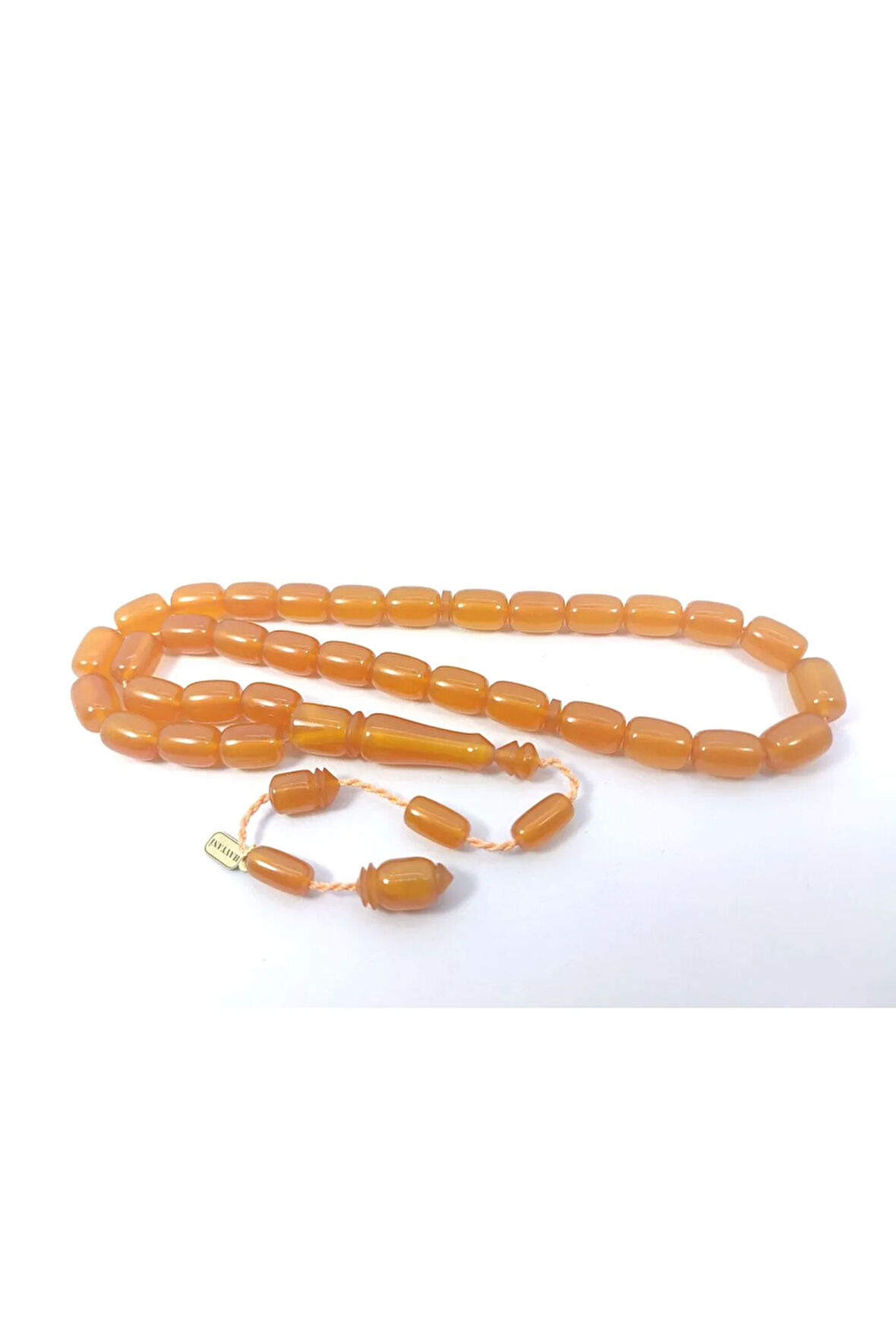 Hayyani Usta Eseri İmzalı 2 Kat Cilalı Rengin Zirvesi Sıkma Kehribar Sertifikalı 6393