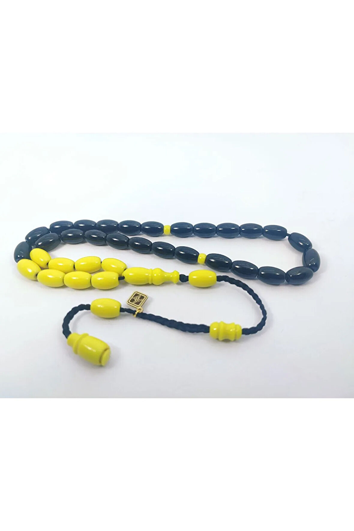 Junaid Hasan Usta Eseri Eski Usül 12 Kat İpe Dizilmiş Antik Model Sıkma Kehribar Sertifikalı 6837