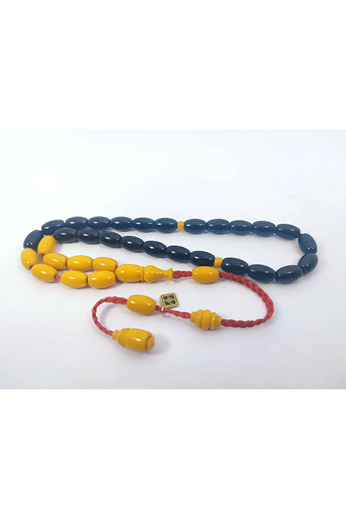 Junaid Hasan Usta Eseri Eski Usül 12 Kat İpe Dizilmiş Antik Model Sıkma Kehribar Sertifikalı 6838