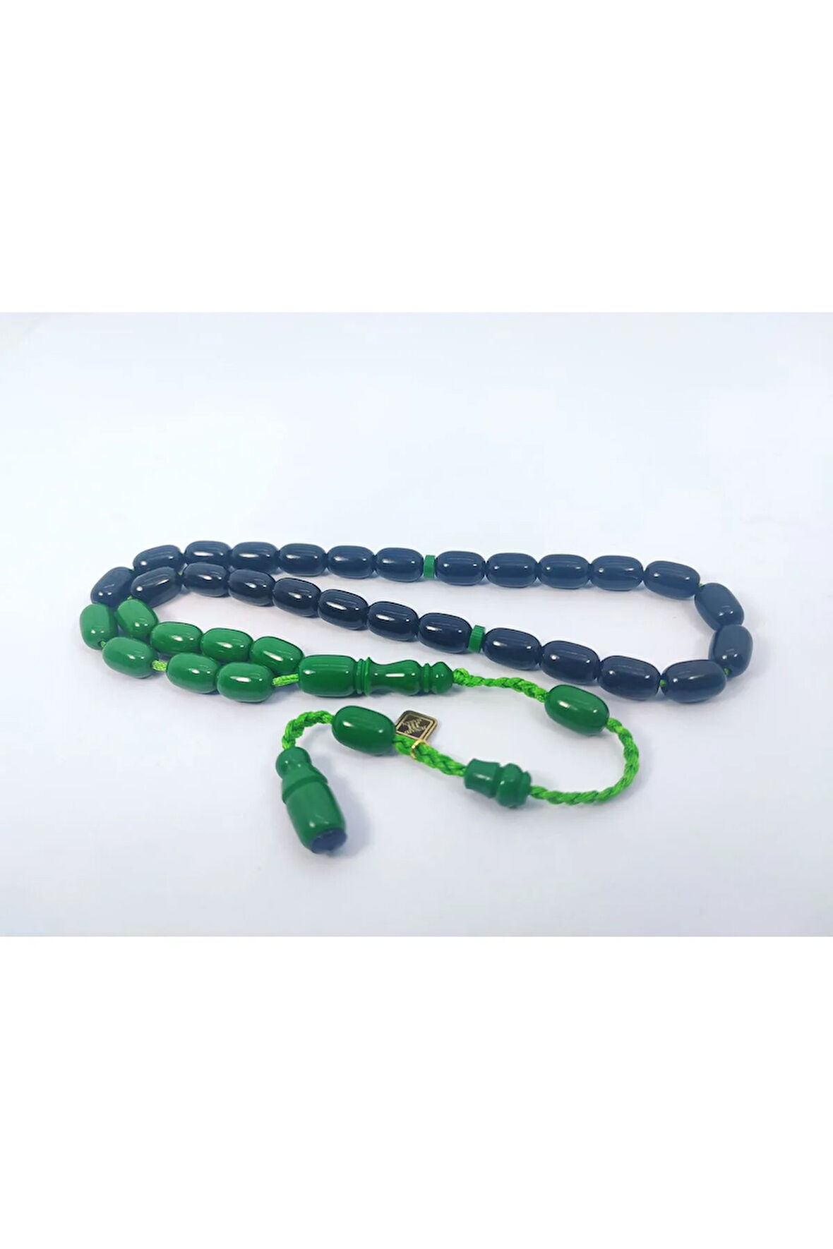 Junaid Hasan Usta Eseri Eski Usül 12 Kat İpe Dizilmiş Antik Model Sıkma Kehribar Sertifikalı 6842