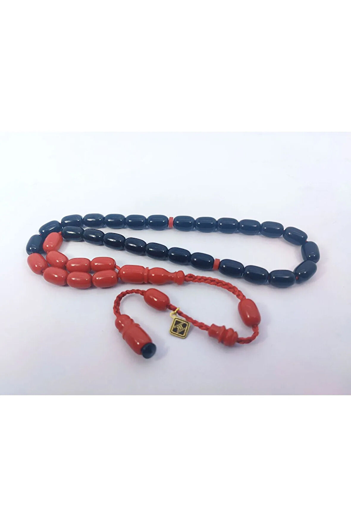 Junaid Hasan Usta Eseri Eski Usül 12 Kat İpe Dizilmiş Antik Model Sıkma Kehribar Sertifikalı 6849