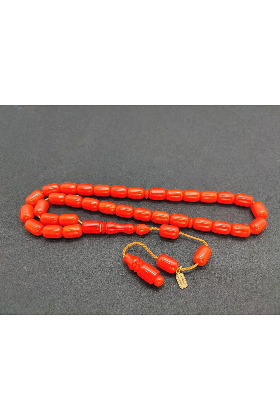 Mehmet Mercan Usta Eseri Süs Objesinden (Biblo) Yapılma Katalin Tesbih Sertifikalı 7309