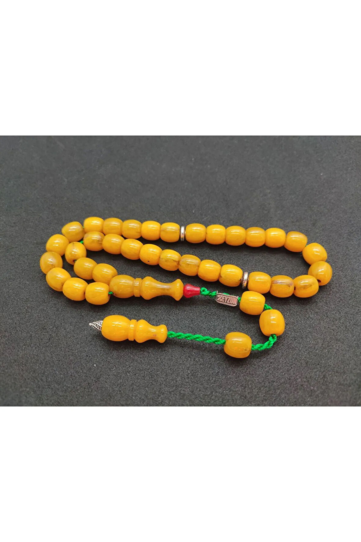 Zeyzun Usta Eseri Dik Damar (İmza Çivi Ara Pullar Gümüş) Sıkma Kehribar Sertifikalı 7333