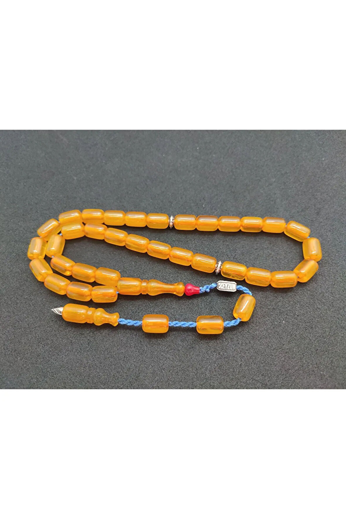 Zeyzun Usta Eseri Dik Damar (İmza Çivi Ara Pullar Gümüş) Sıkma Kehribar Sertifikalı 7335