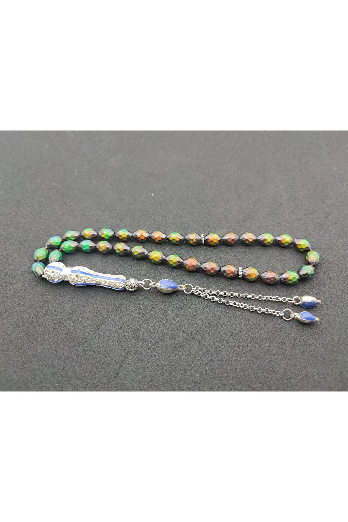 Telkari Püskül Kombinli El Isısına Göre 7 Farklı Renk Değiştiren His Taşı Sertifikalı 7427