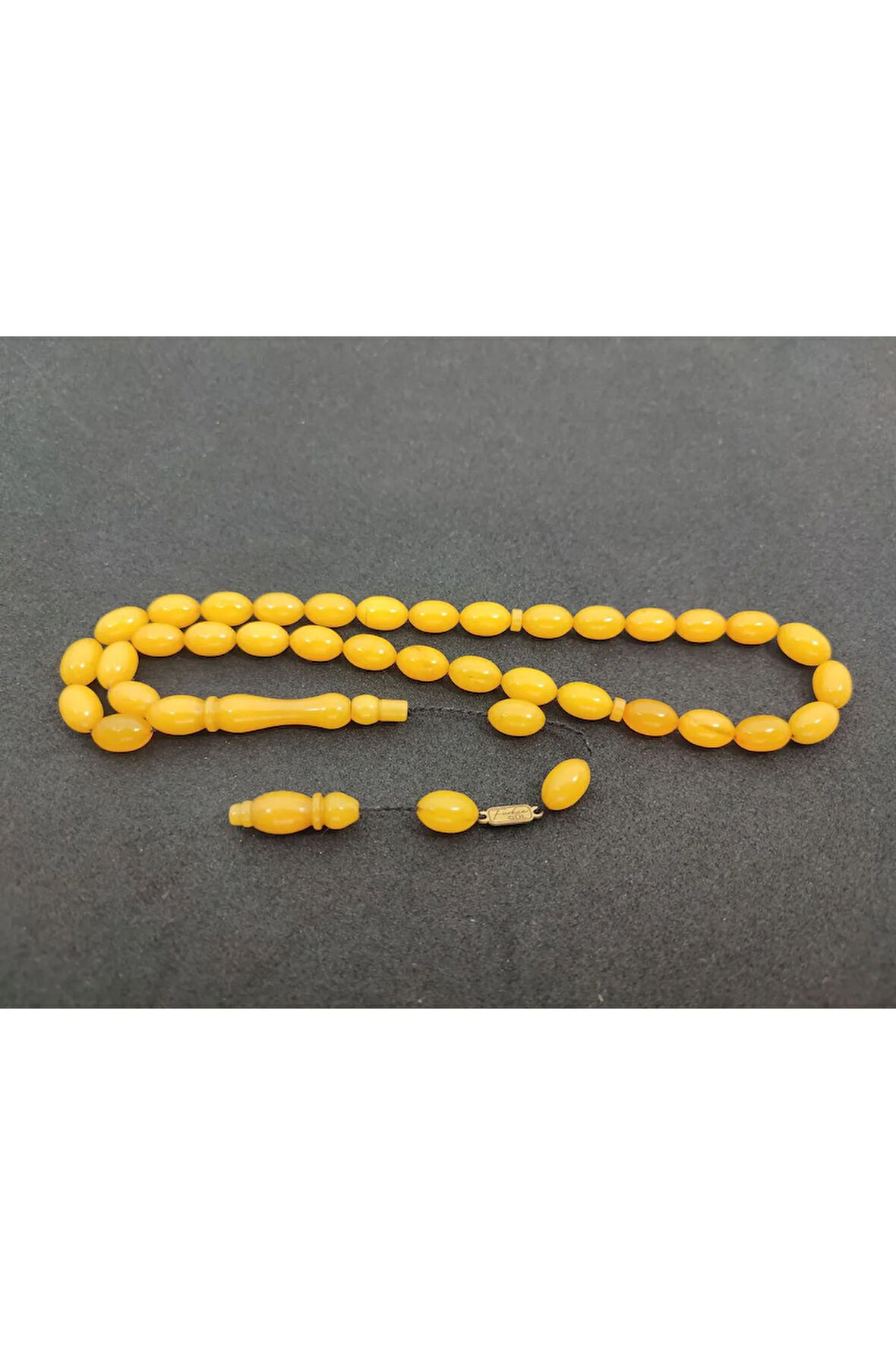 Furkan Gül Usta Eseri 0.6 Şeffaf Delim Çift Kat Cilalı Sıkma Kehribar Sertifikalı 7817