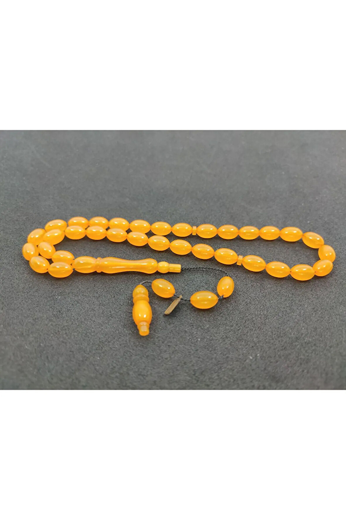 Furkan Gül Usta Eseri 0.6 Şeffaf Delim Çift Kat Cilalı Yemen Zar Kehribar Sertifikalı 7825