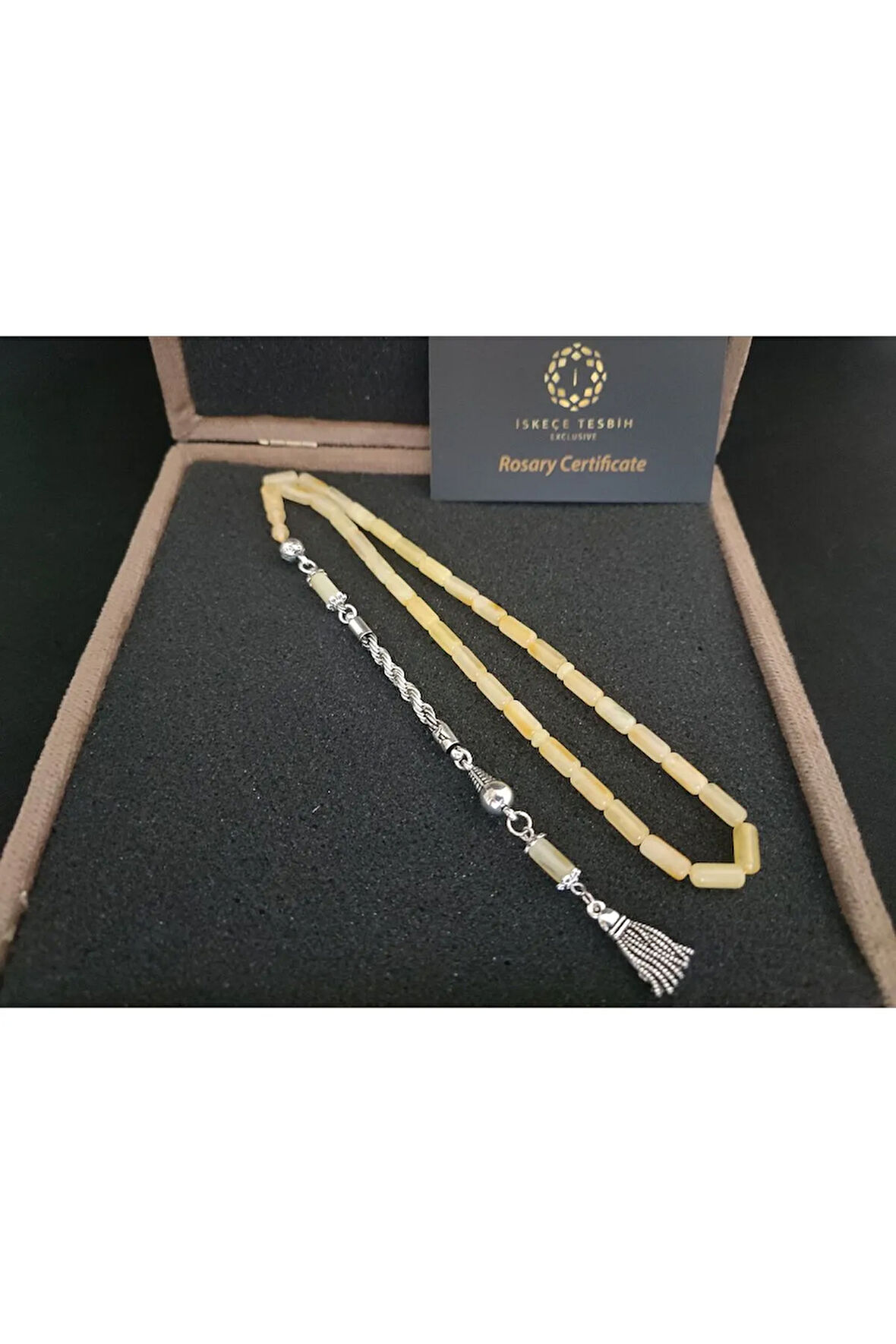 Kadife VIP Kutulu Gümüş Püsküllü Hatasız 10.05 Gr. Baltık Kraliçe Kaya Damla Sertifikalı 8304