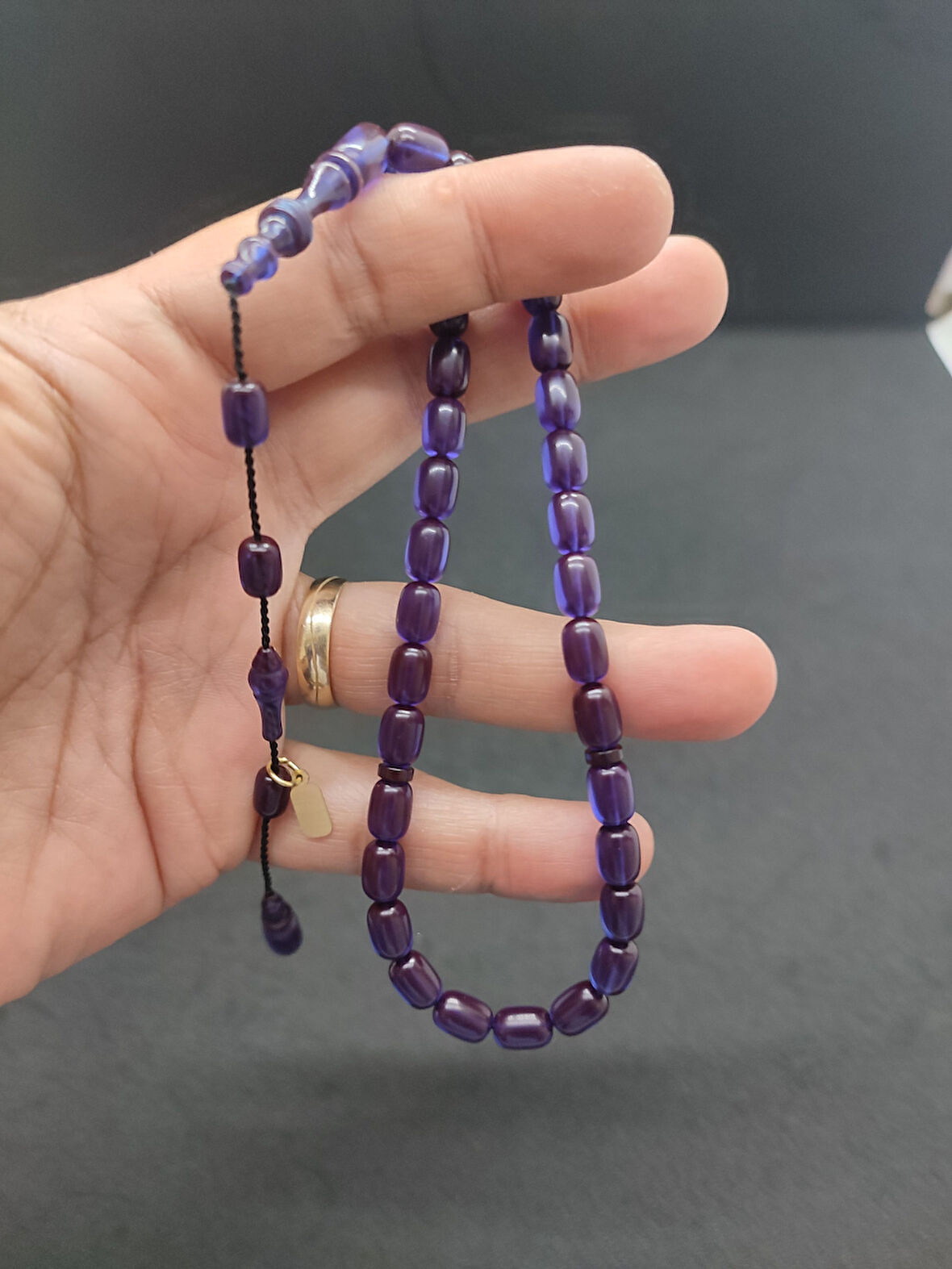 Başka Yerde Yok!!! Furkan Gül Usta Eseri Halkalı İmame El Boy Ateş-i Kehribar Sertifikalı 8334