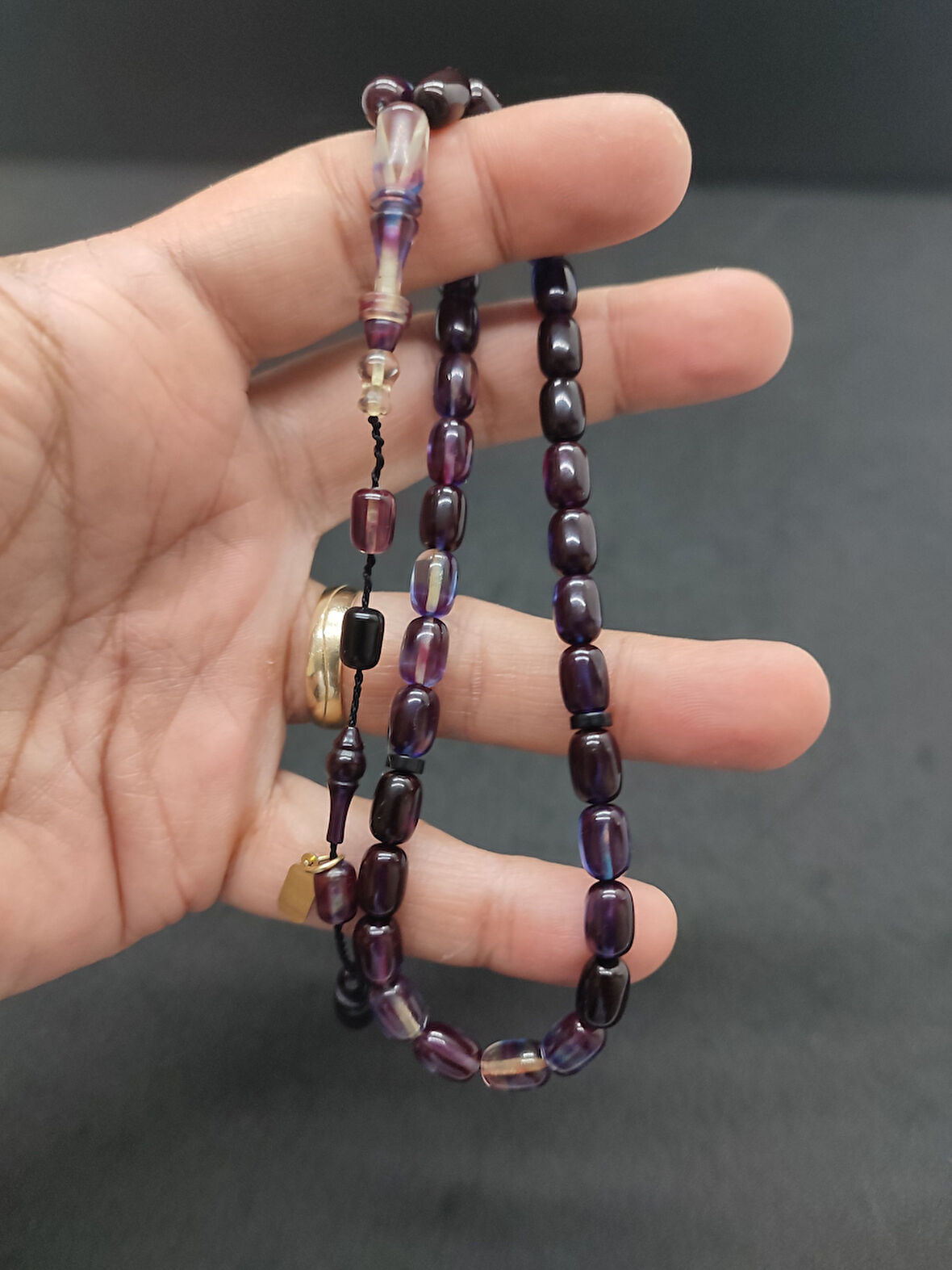 Başka Yerde Yok!!! Furkan Gül Usta Eseri Halkalı İmame El Boy Ateş-i Kehribar Sertifikalı 8337