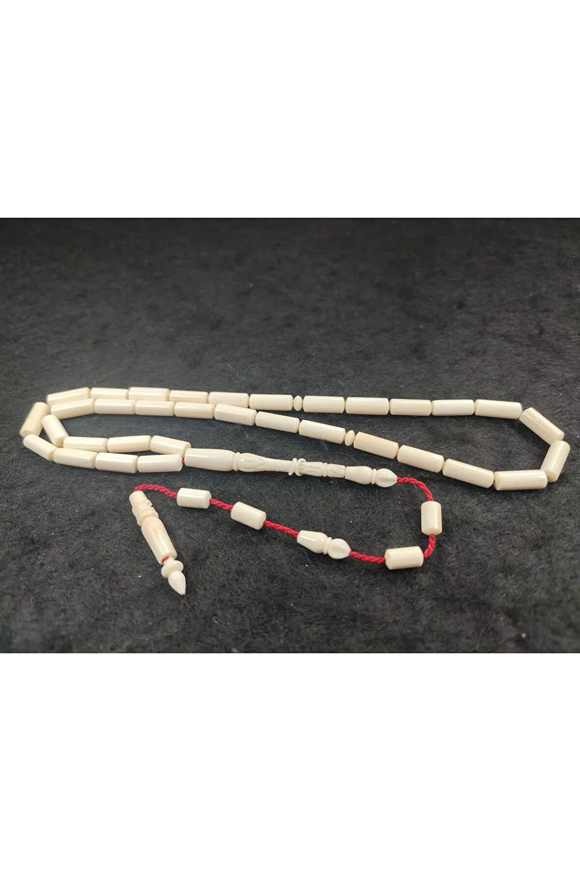 Şevket Alkan Usta Eseri 24.50 Gr. Imame Halkalı Kalem Oyma Mevlevi Model Fil Dişi Sertifikalı 5945