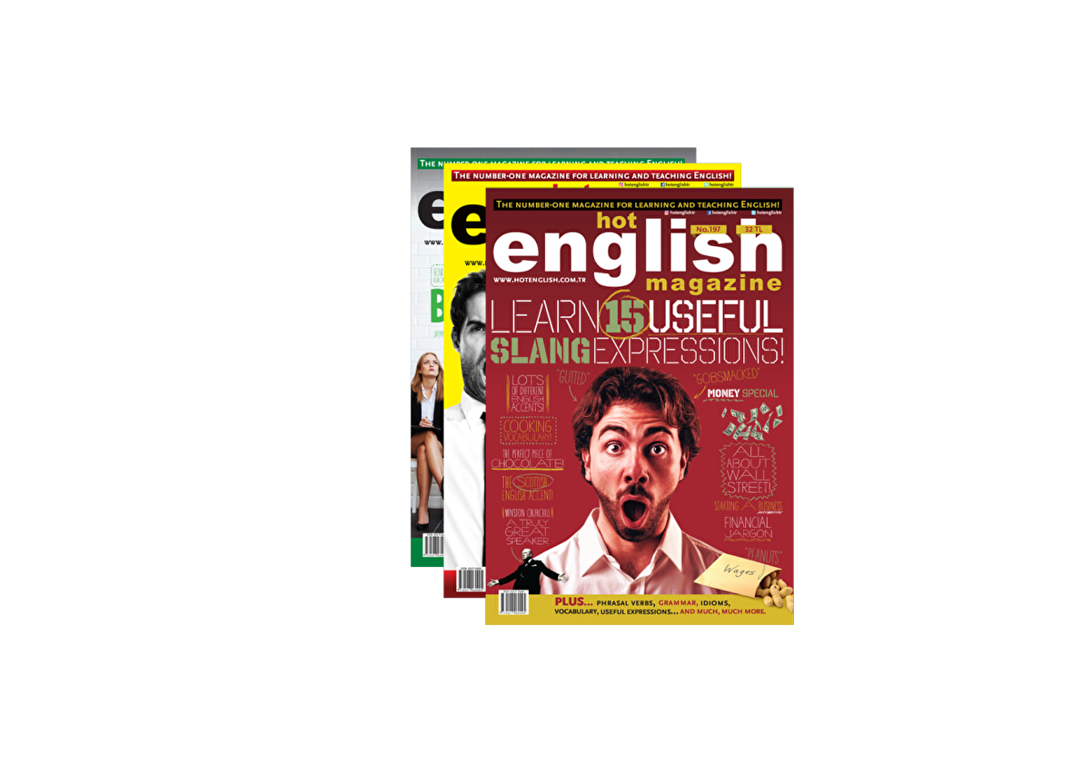 Hot English Dergisi – Önceki Sayılar 4'lü Paket