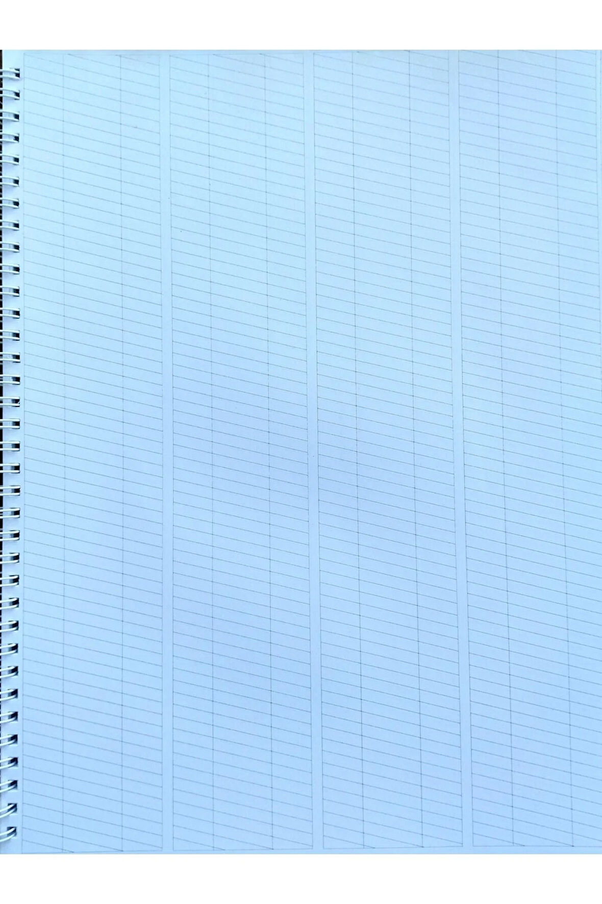 Italik Kaligrafi Defteri-ıtalik Defter-yazı Defteri (YATAY DİKEY ÇİZGİLİ-MAT KUŞE)-defolu