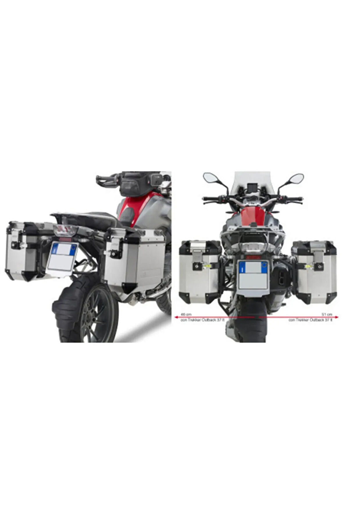 Gıvı Pl5108cam Bmw R 1200 Gs-adventure (13-18)-r1250 Gs (19-20)-adventure (19-20) Yan Çanta Taşıyıcı